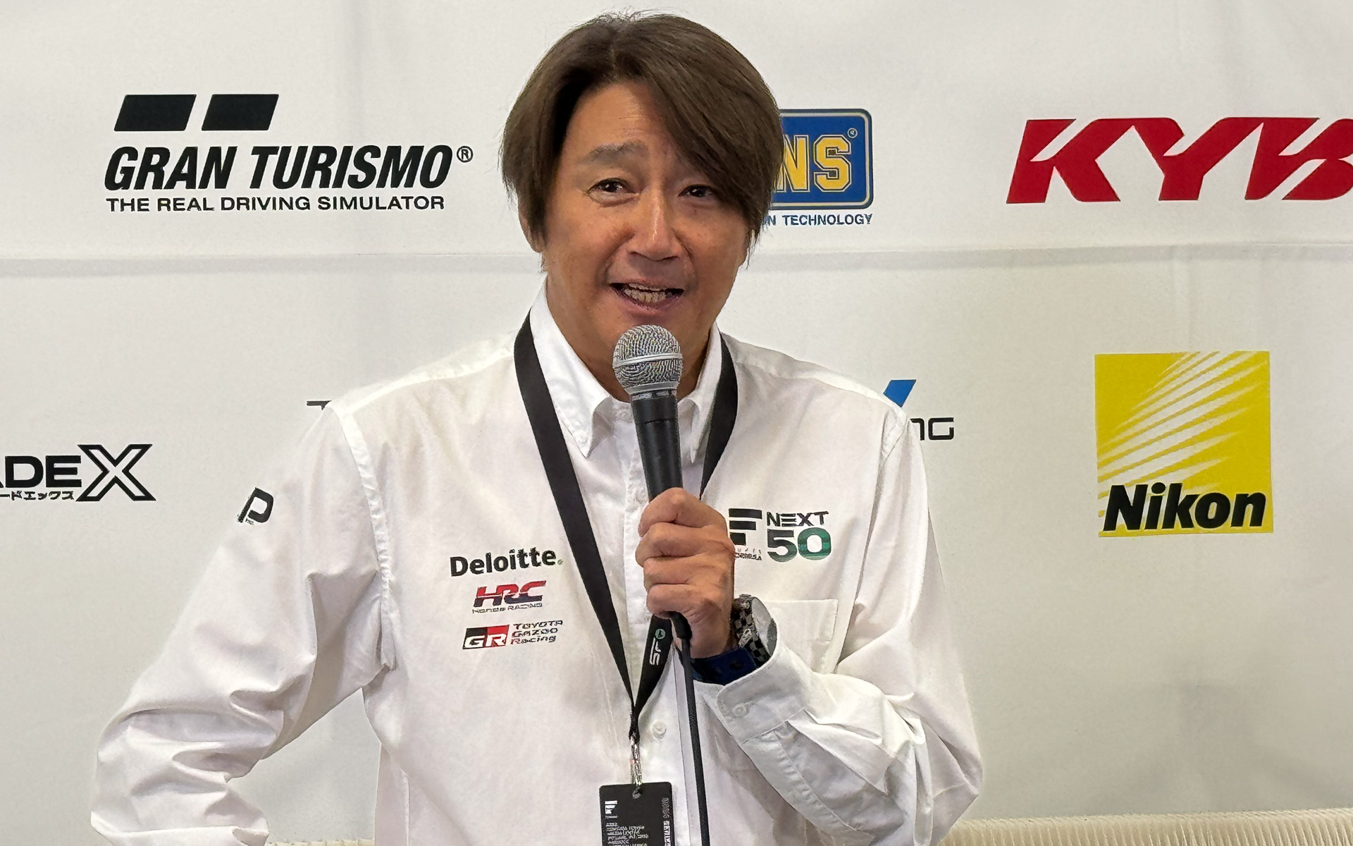 スーパーフォーミュラをデモランすることを発表したJRP（日本レースプロモーション） 近藤真彦会長