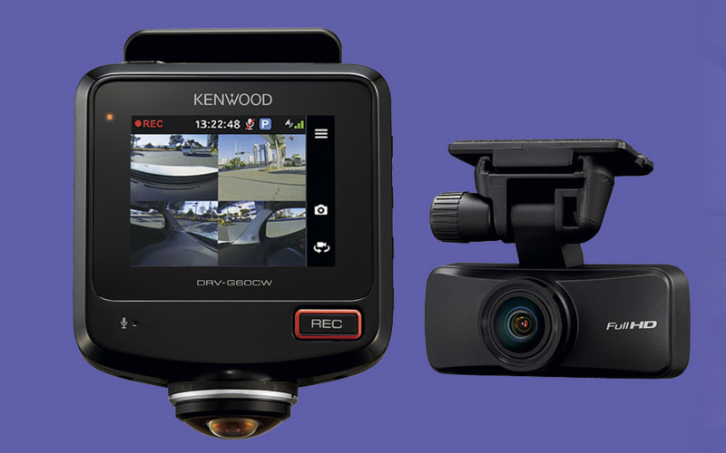KENWOOD DRV-G60CW 360° 2カメラ ドライブレコーダー KENWOOD ドライブレコーダー 360°撮影対応2カメラ DRV-G60CW