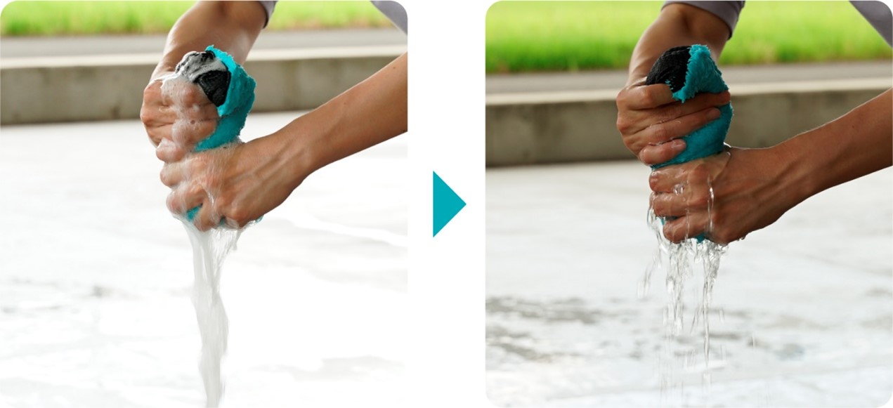 使用後のすすぎ時間もスピーディという