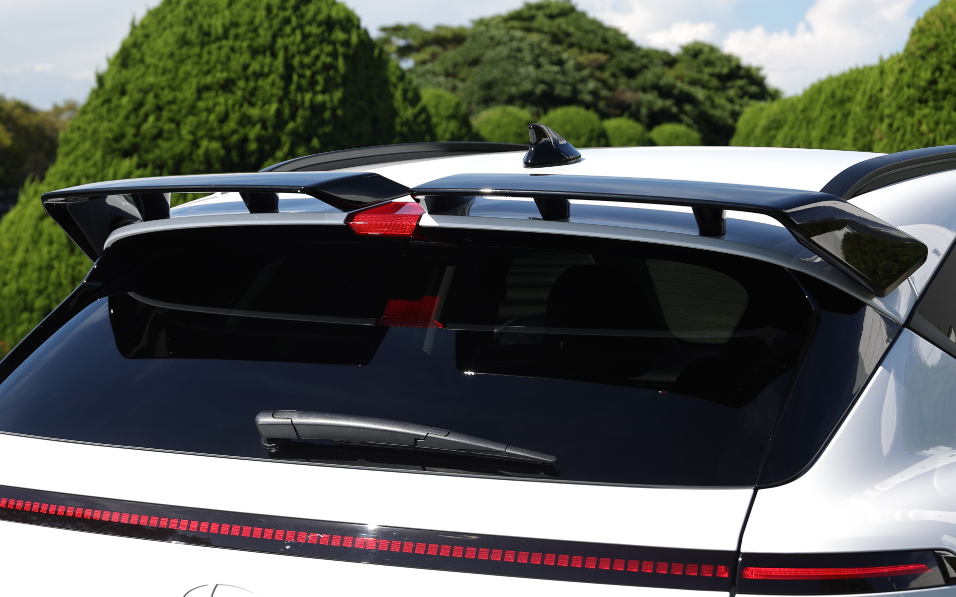 2分割タイプのN Line専用ウィングタイプリアスポイラー