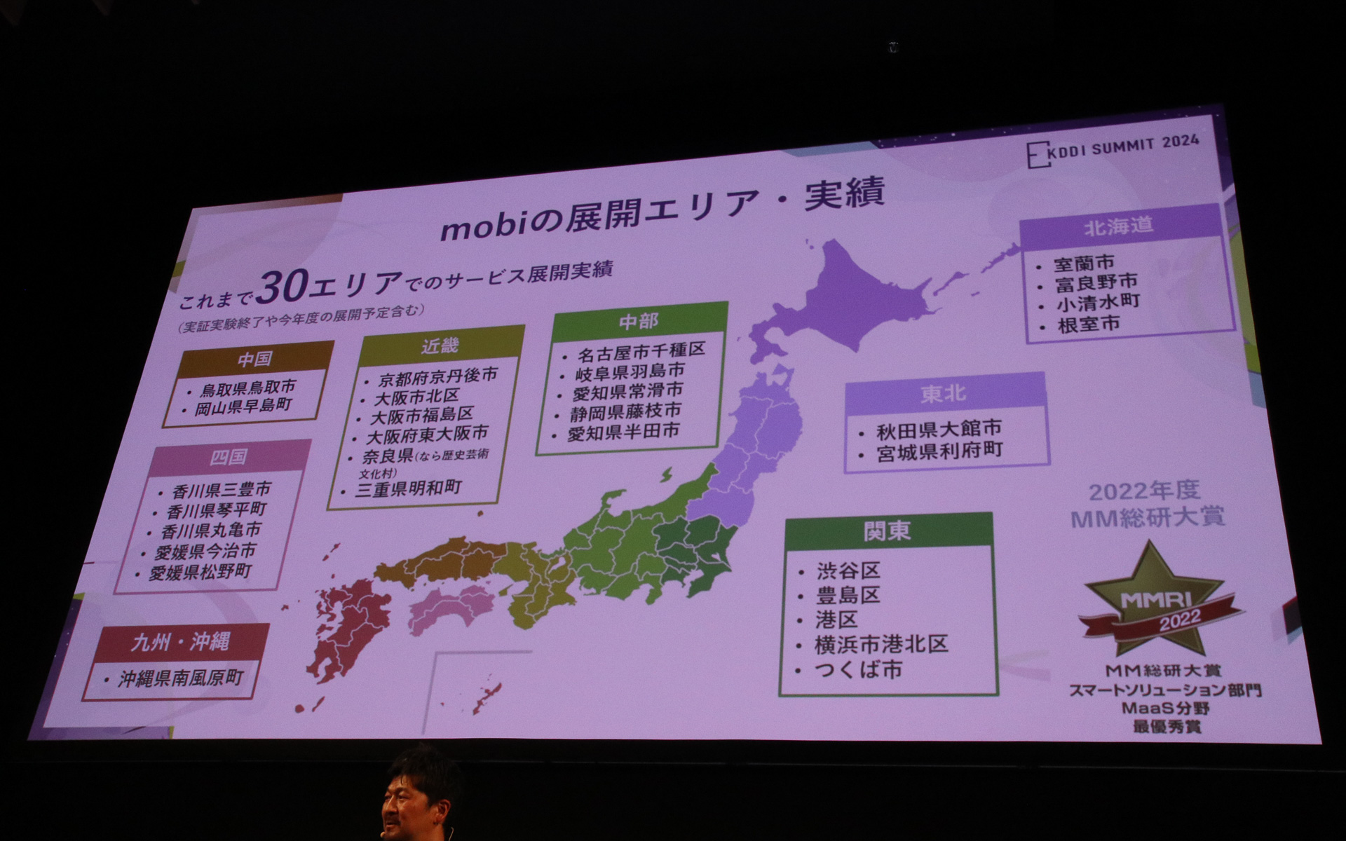 30のエリアでmobiのサービスを展開