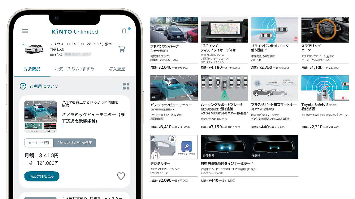 アップグレードメニュー