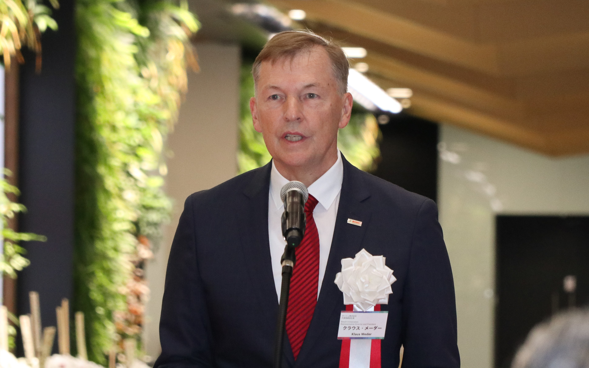 ボッシュ株式会社 代表取締役社長 クラウス・メーダー氏