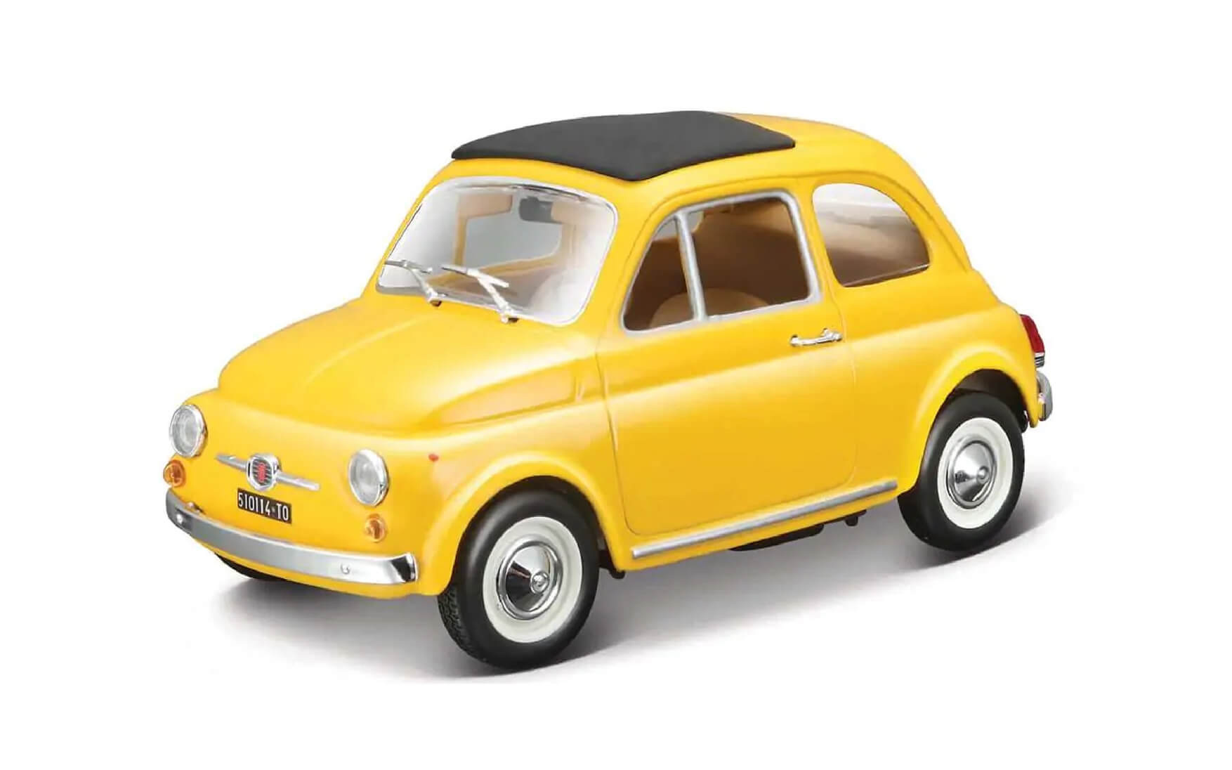 1/24サイズ FIAT 500F 1995 イエローミニカー