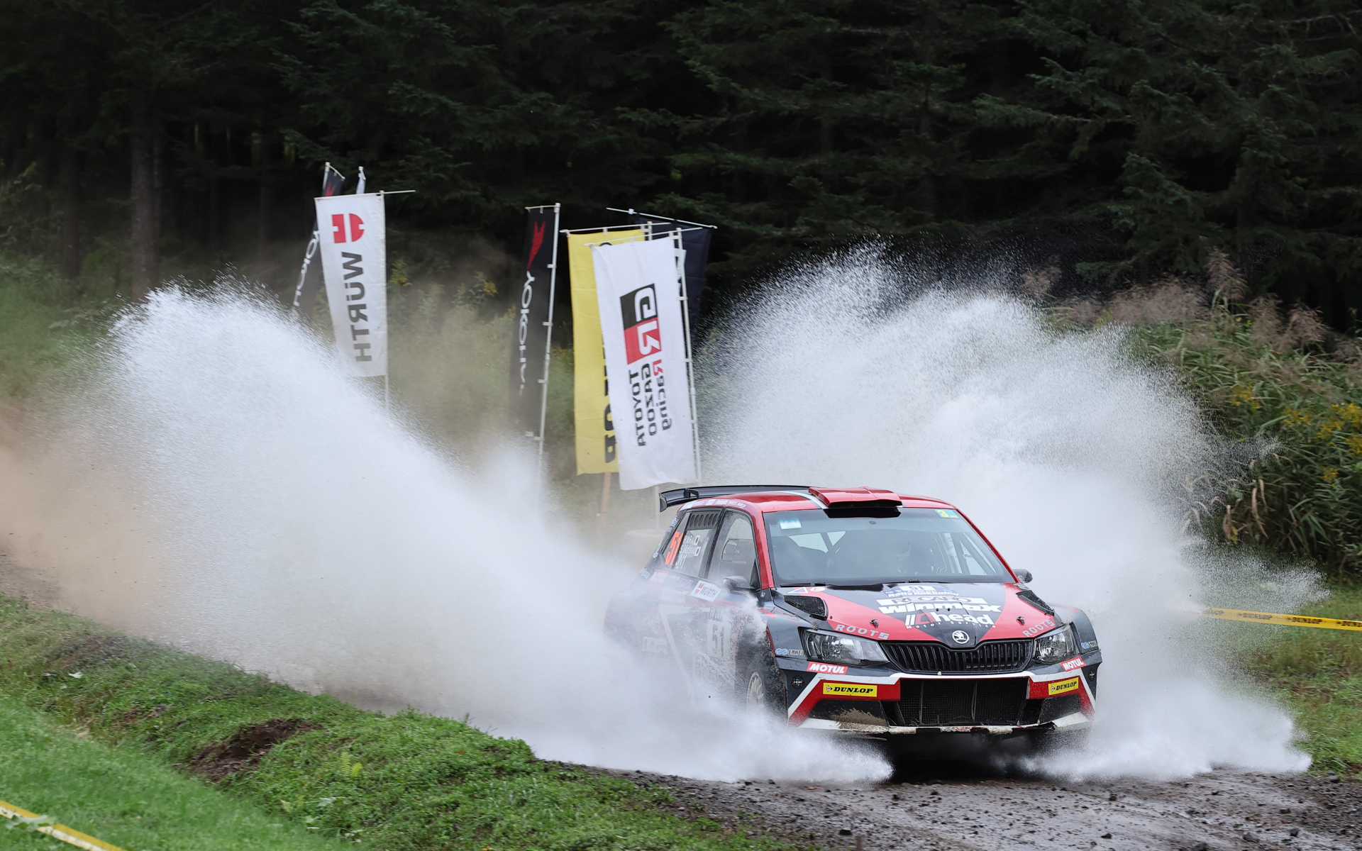 JN-1 1位 新井大輝/松尾俊亮組（Ahead Skoda Fabia R5）