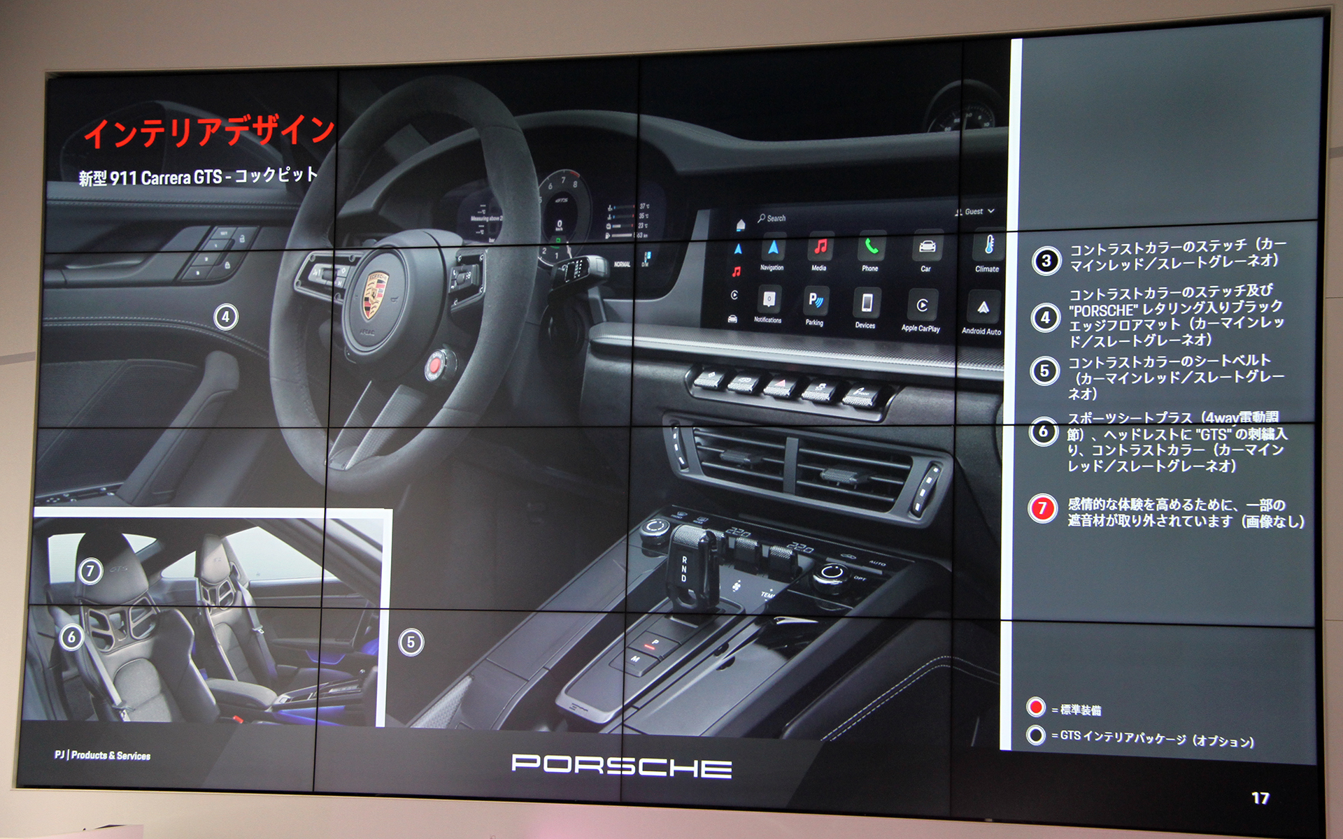 新型911カレラ GTSのコクピットまわり