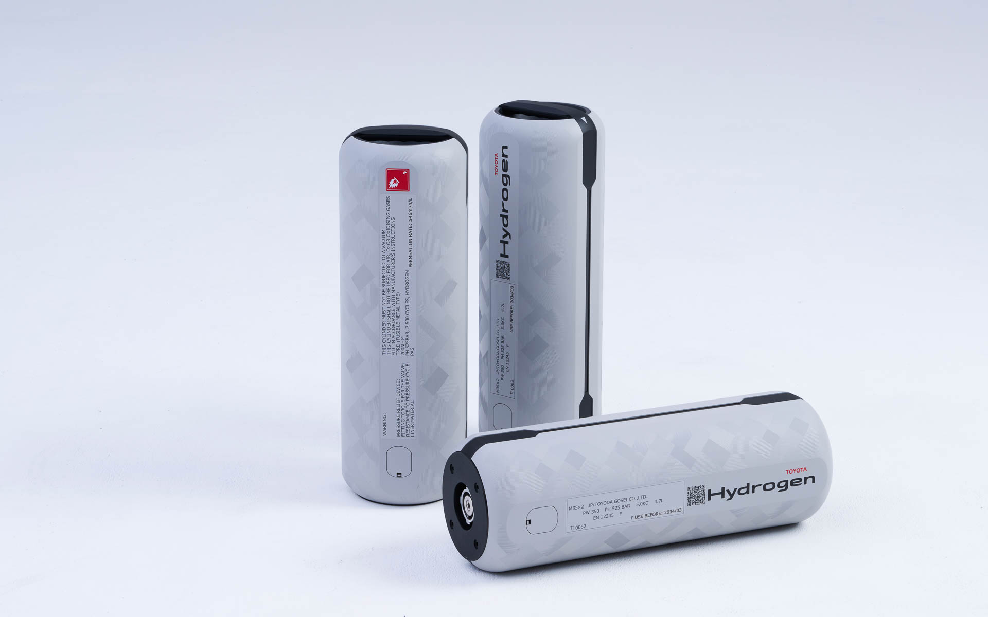 フランスの水素カートリッジ（トヨタ自動車提供）