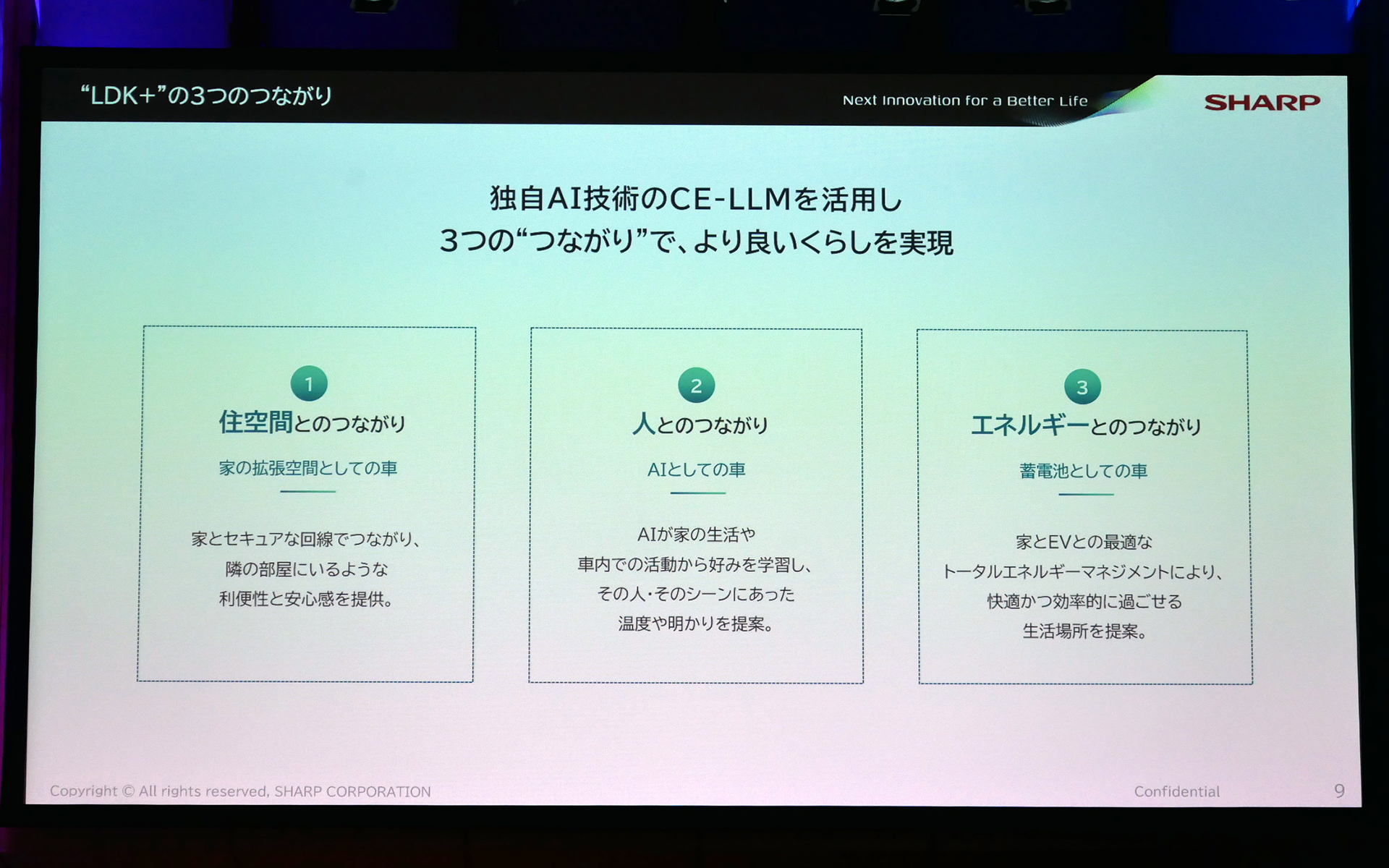 住空間とのつながり、人とのつながり、エネルギーとのつながりの「3つのつながり」が特徴