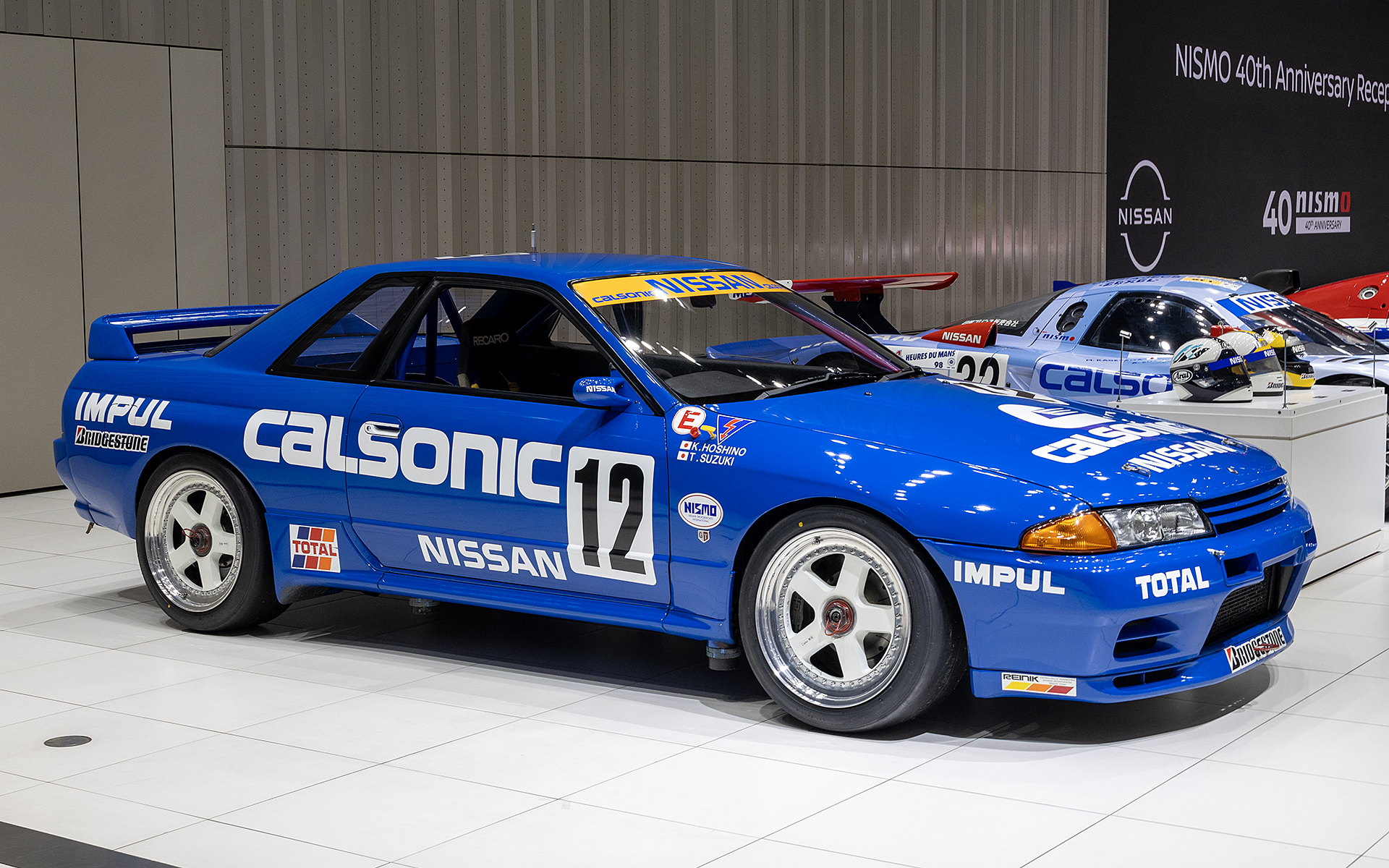 スカイラインGT-R グループA カルソニック。1990年式のBNR32だ