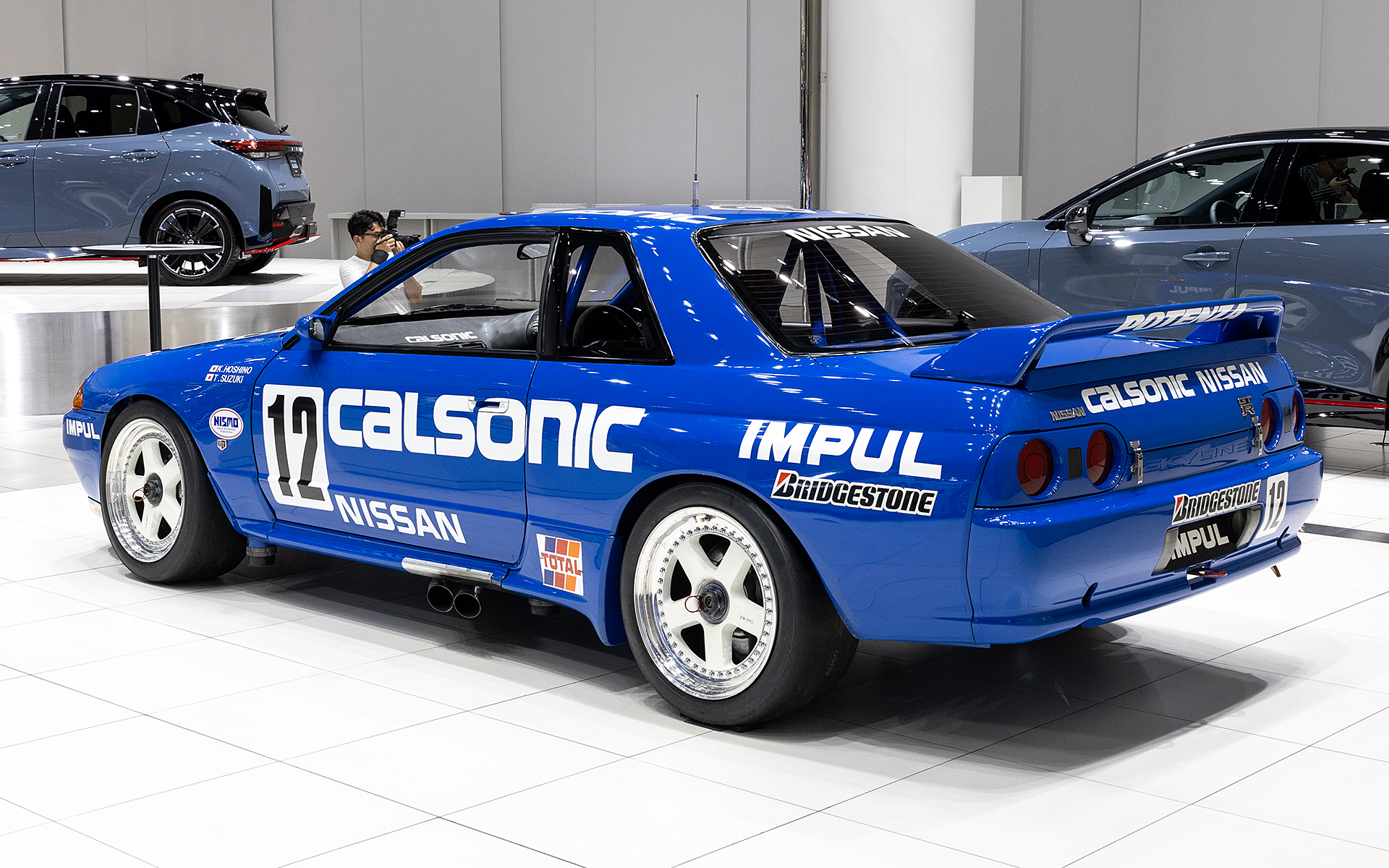 スカイラインGT-R グループA カルソニック。1990年式のBNR32だ