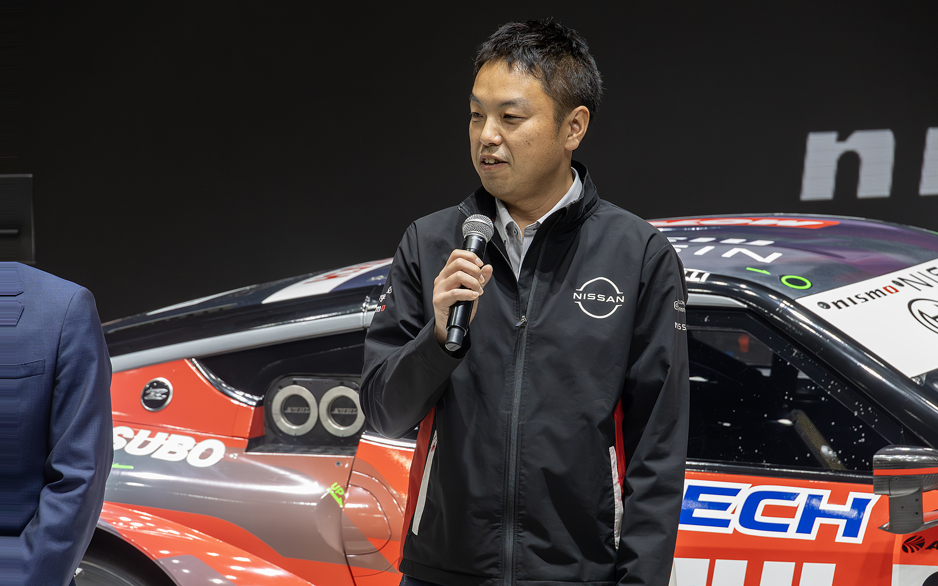 西川直志氏はフォーミュラEについて「われわれがレースで培っている技術が市販車にフィードバックされて、それがいいと言っていただくことはうれしくやりがいを感じます。これからももっとワクワクできることをどんどん増やしていけるように頑張っていきます」と抱負を語った