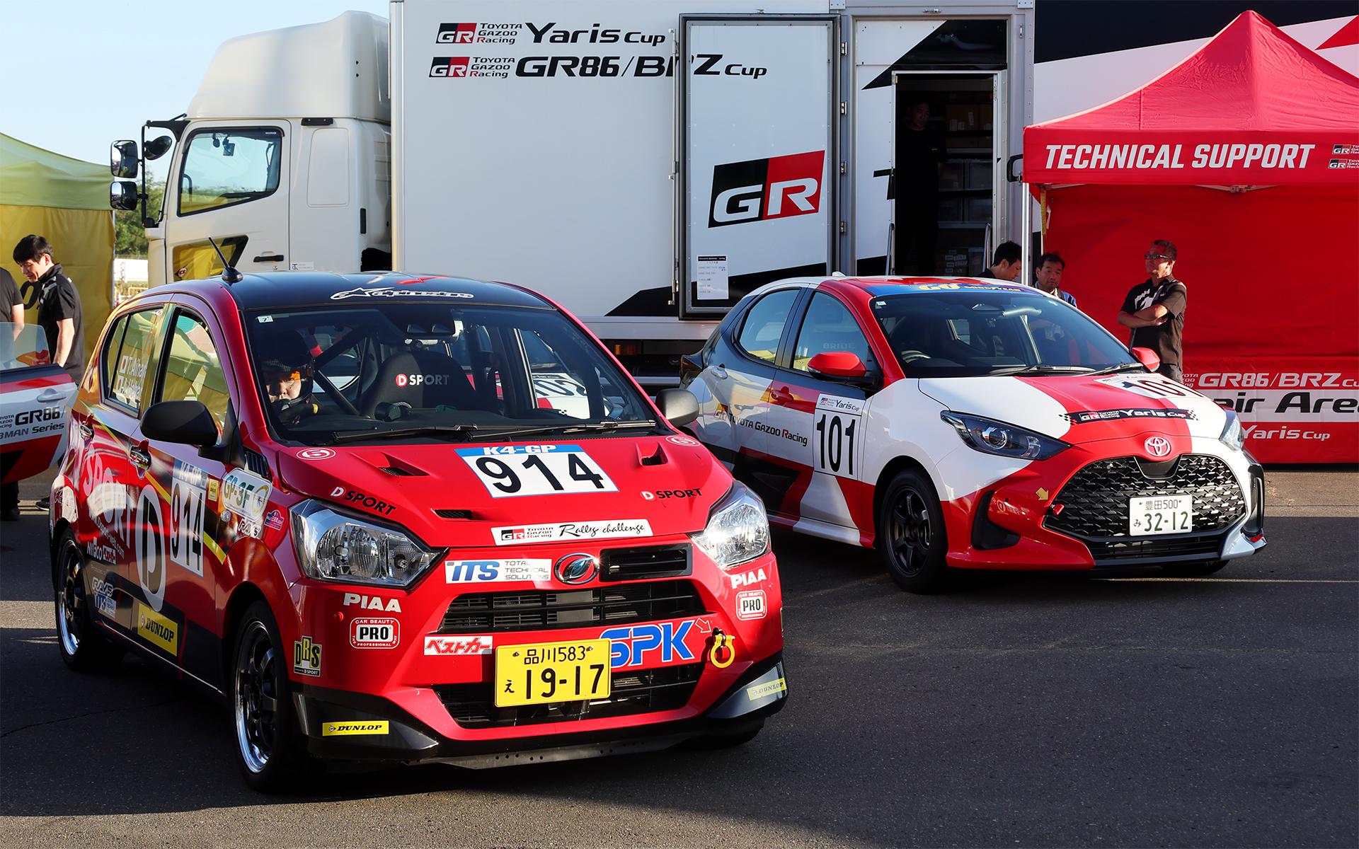 ヤリスカップよりもさらに敷居を下げたクラスの開発車両「ミラ イースターボ」