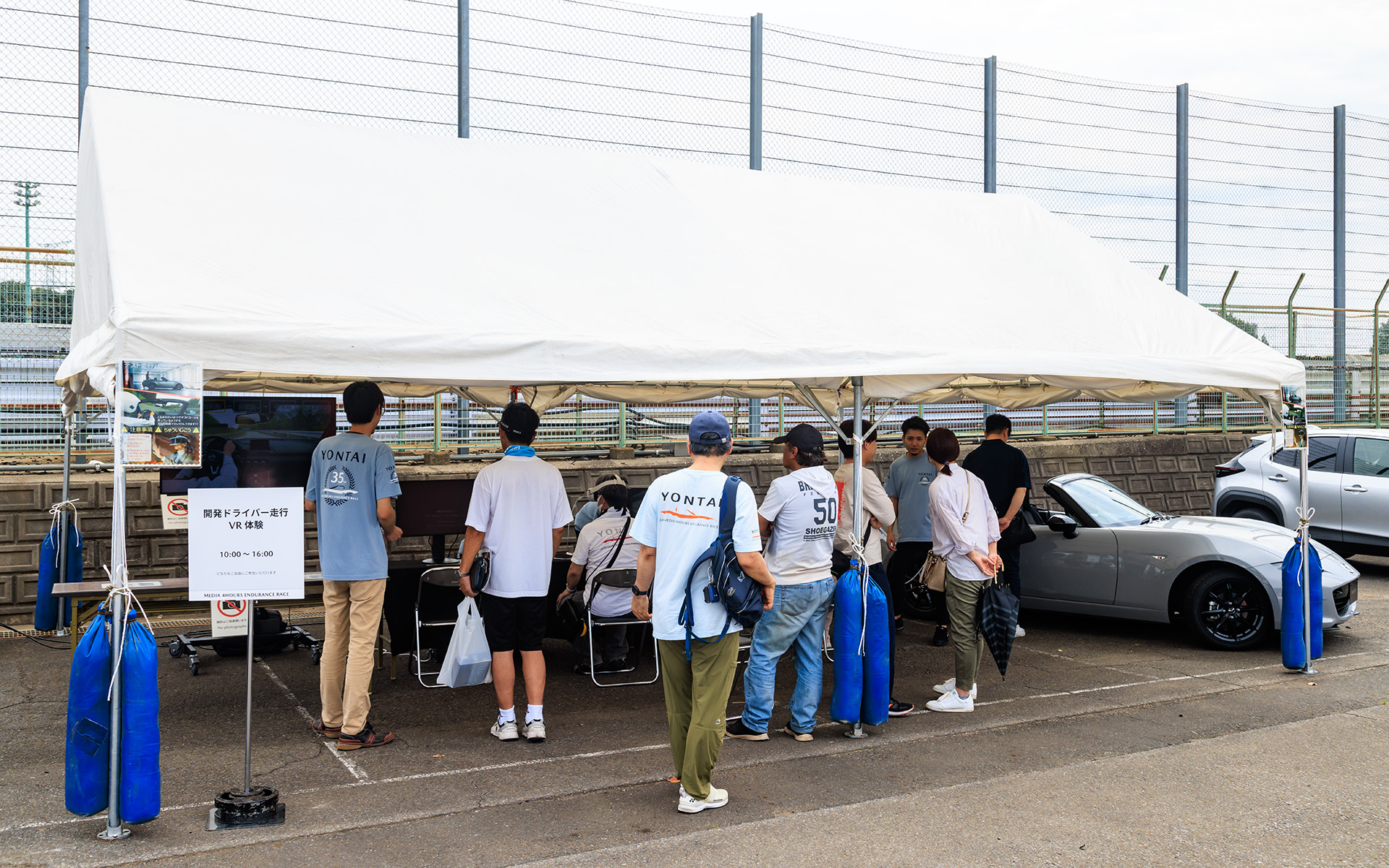 開発ドライバー用のVR体験コーナー