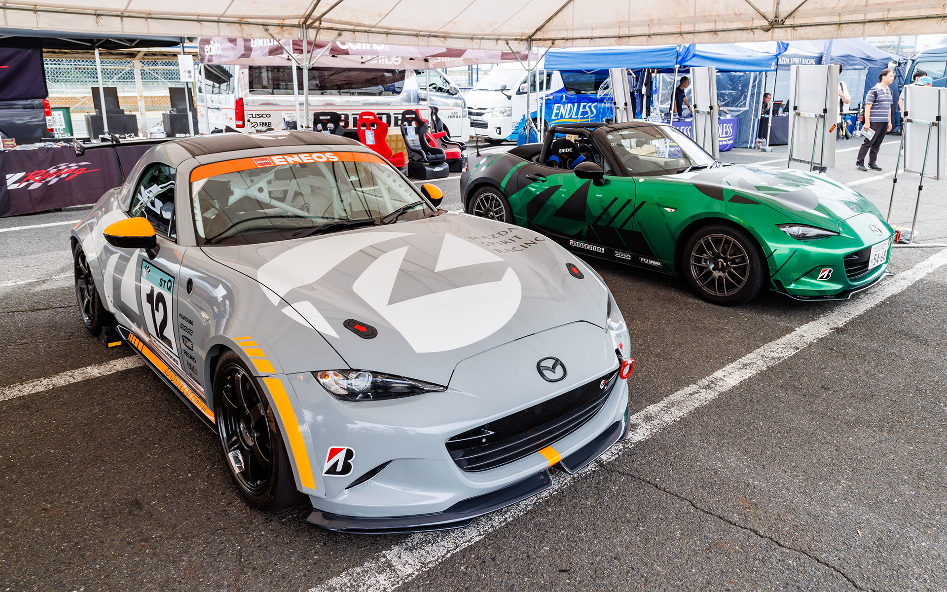 マツダのレース車両展示