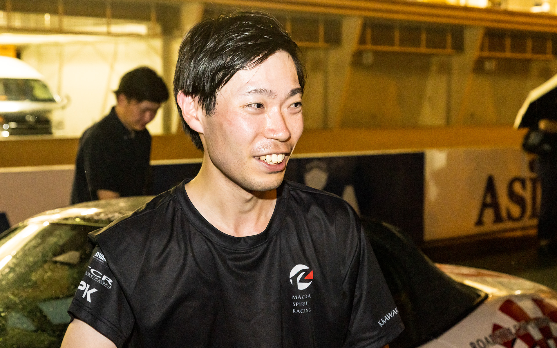 走行を終えた川上氏