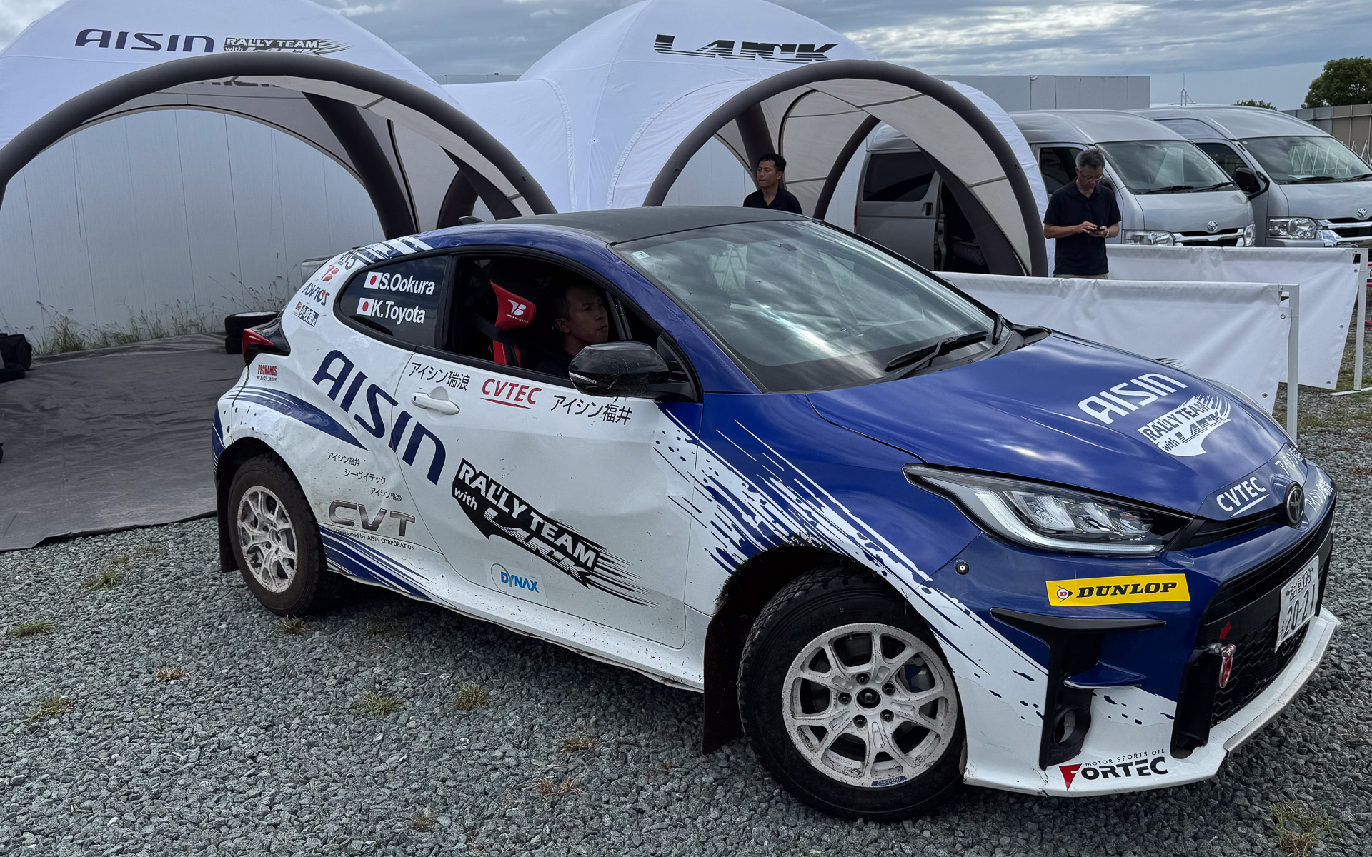 デモランを行なったアイシンのCVT開発車