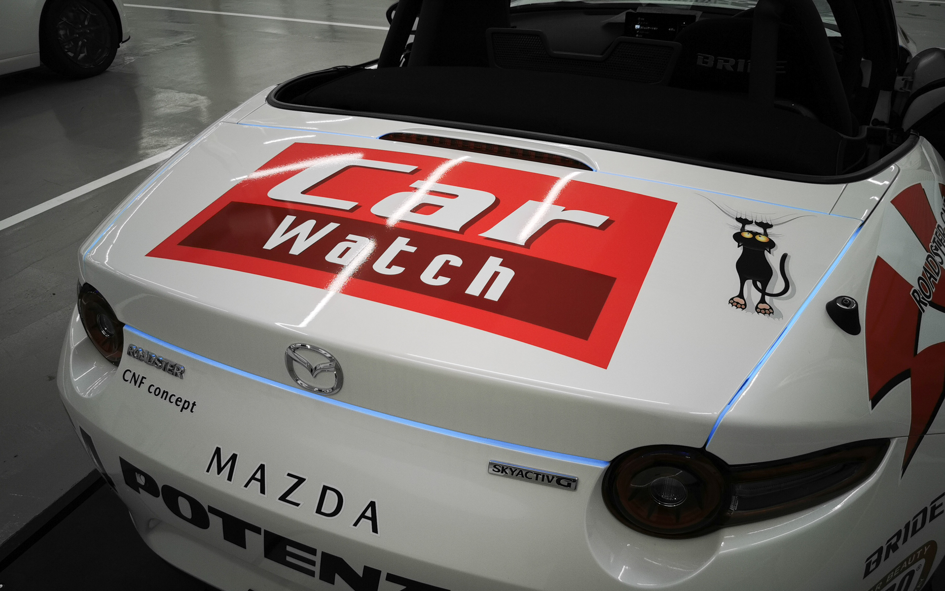 トランクを閉めた状態での光り方