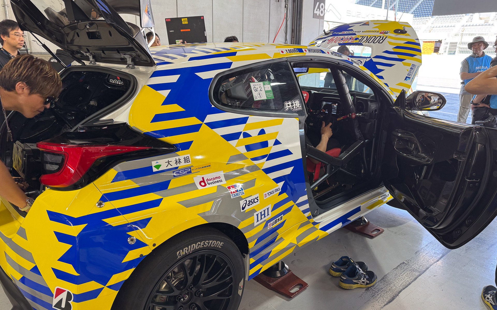 アーク溶接新技術「SFA」によってボディ強化された32号車 GRヤリス