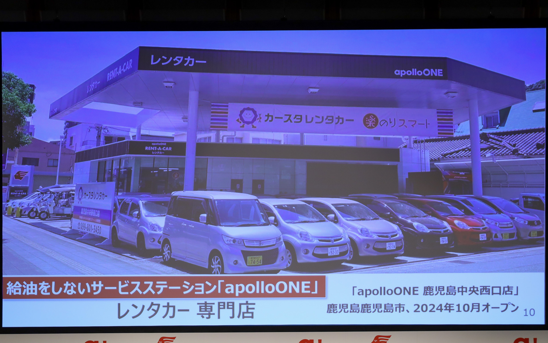 給油をしないサービスステーション「apolloONE」の取り組みなど、「スマートよろずや」の施策を全国で展開すすめている