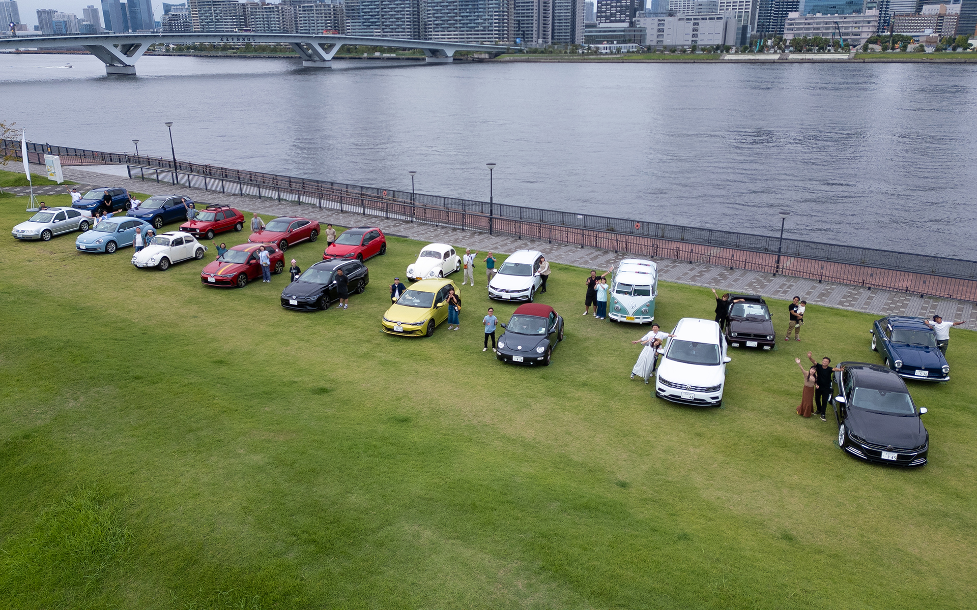 イベントには新旧計16台のフォルクスワーゲンオーナーが参加