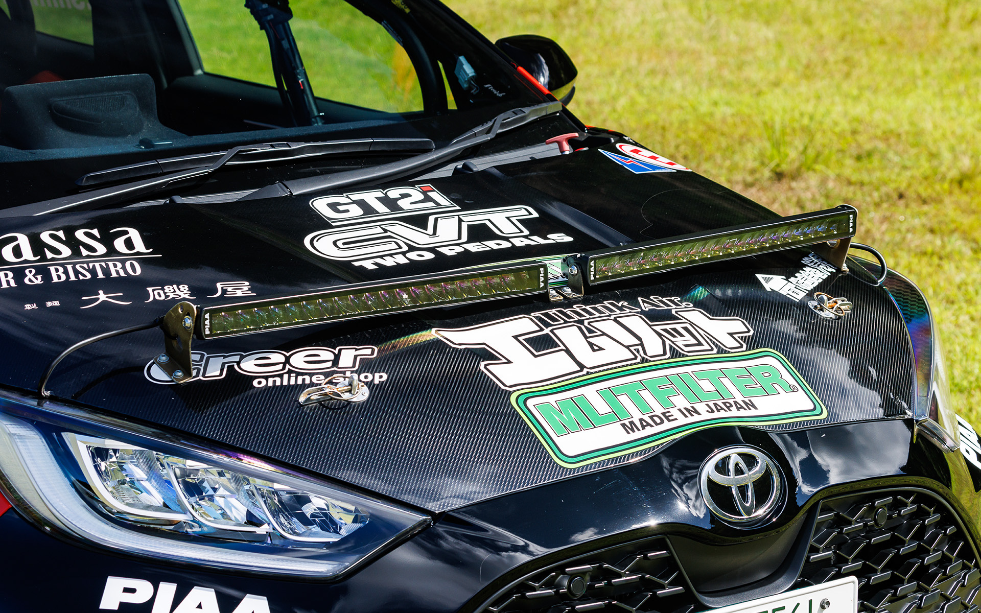 全日本ラリー用にチューンされたヤリス CVT仕様の清水車