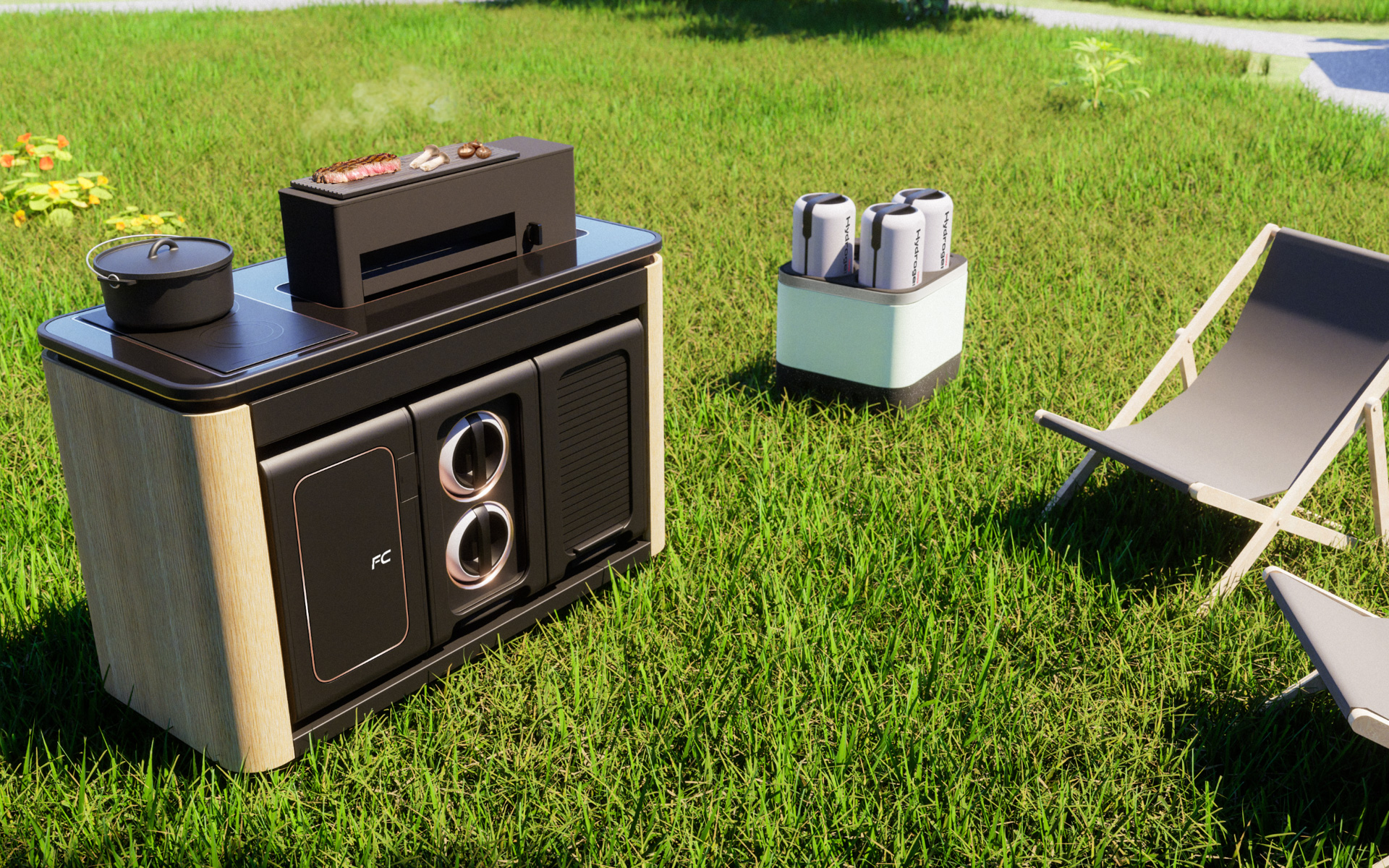 水素バーナー調理・小型FC発電への使用事例