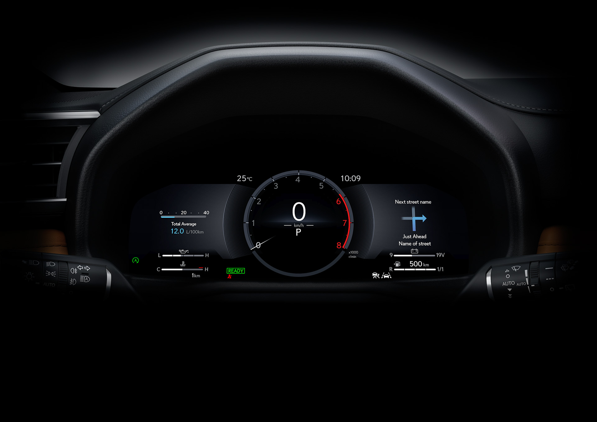 12.3インチ大型フル液晶メーター