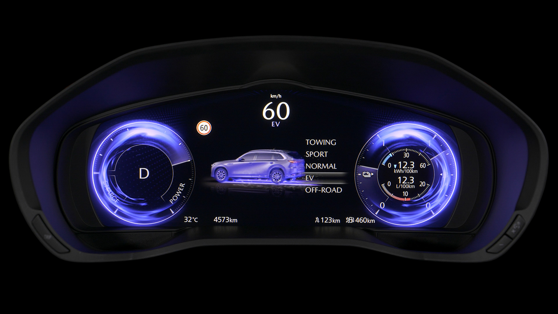 マツダの新型「CX-80」にフルディスプレイメーター採用