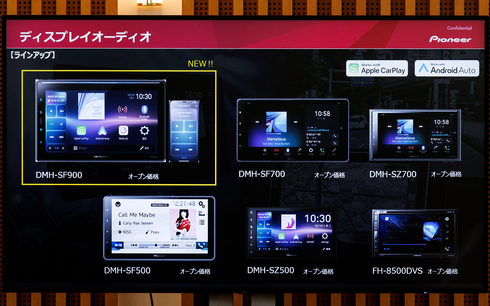 ディスプレイオーディオのラインアップ