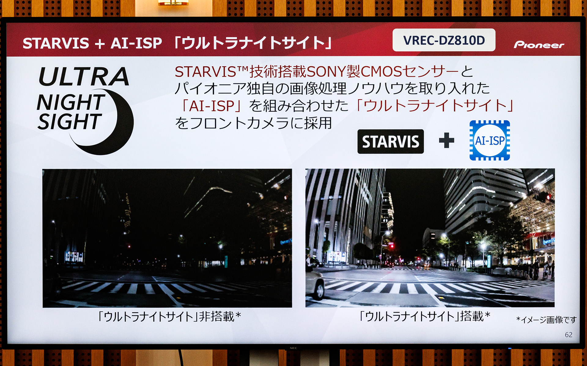 STARVISとAI-ISPを組み合わせたウルトラナイトサイトで夜間でも鮮明な映像を記録