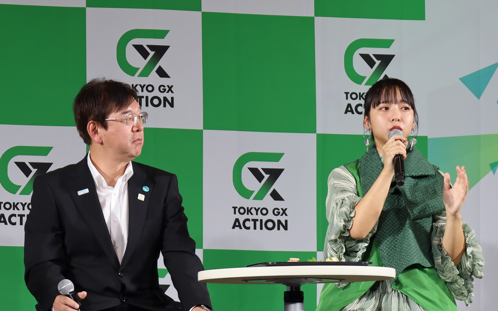 「TOKYO GX ACTION」公式アンバサダーに就任した山之内すずさんがオープニングセレモニーに参加した