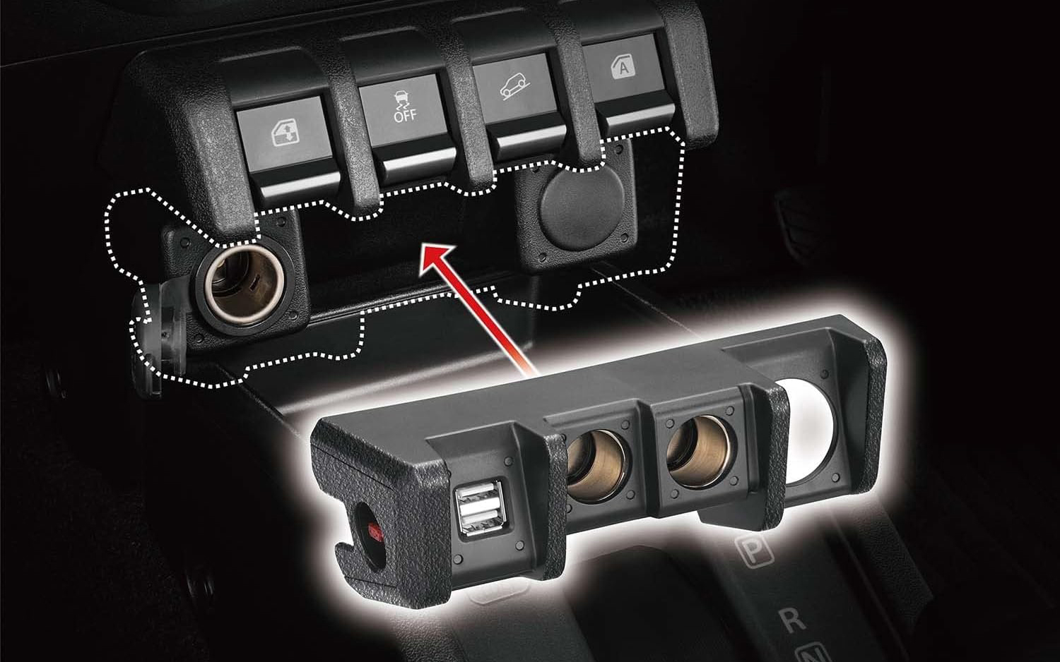 NZ587 ジムニー専用 増設電源ユニット