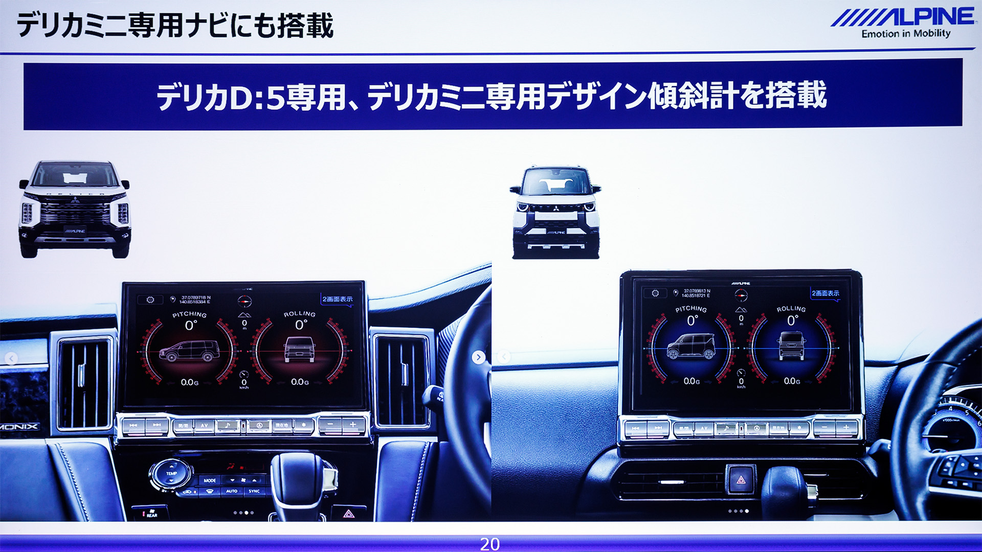 デリカミニ向けにも設定