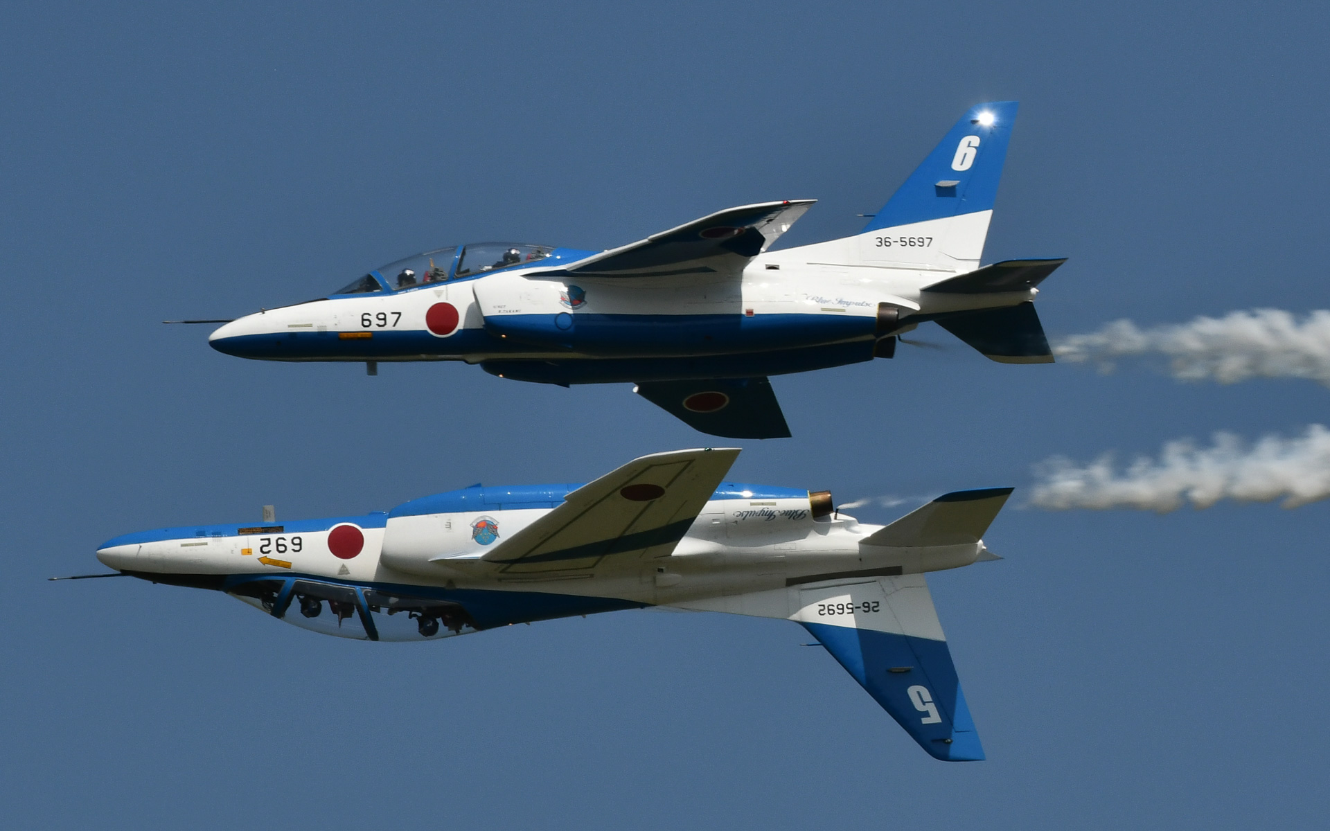 ラリージャパンの開催初日、11月21日に飛来する予定のブルーインパルス