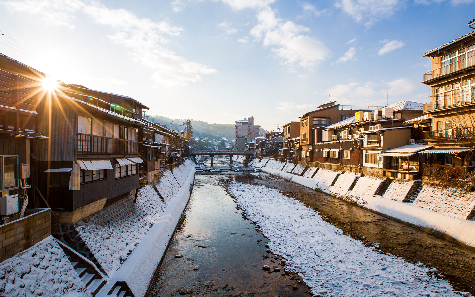 冬景色の飛騨高山