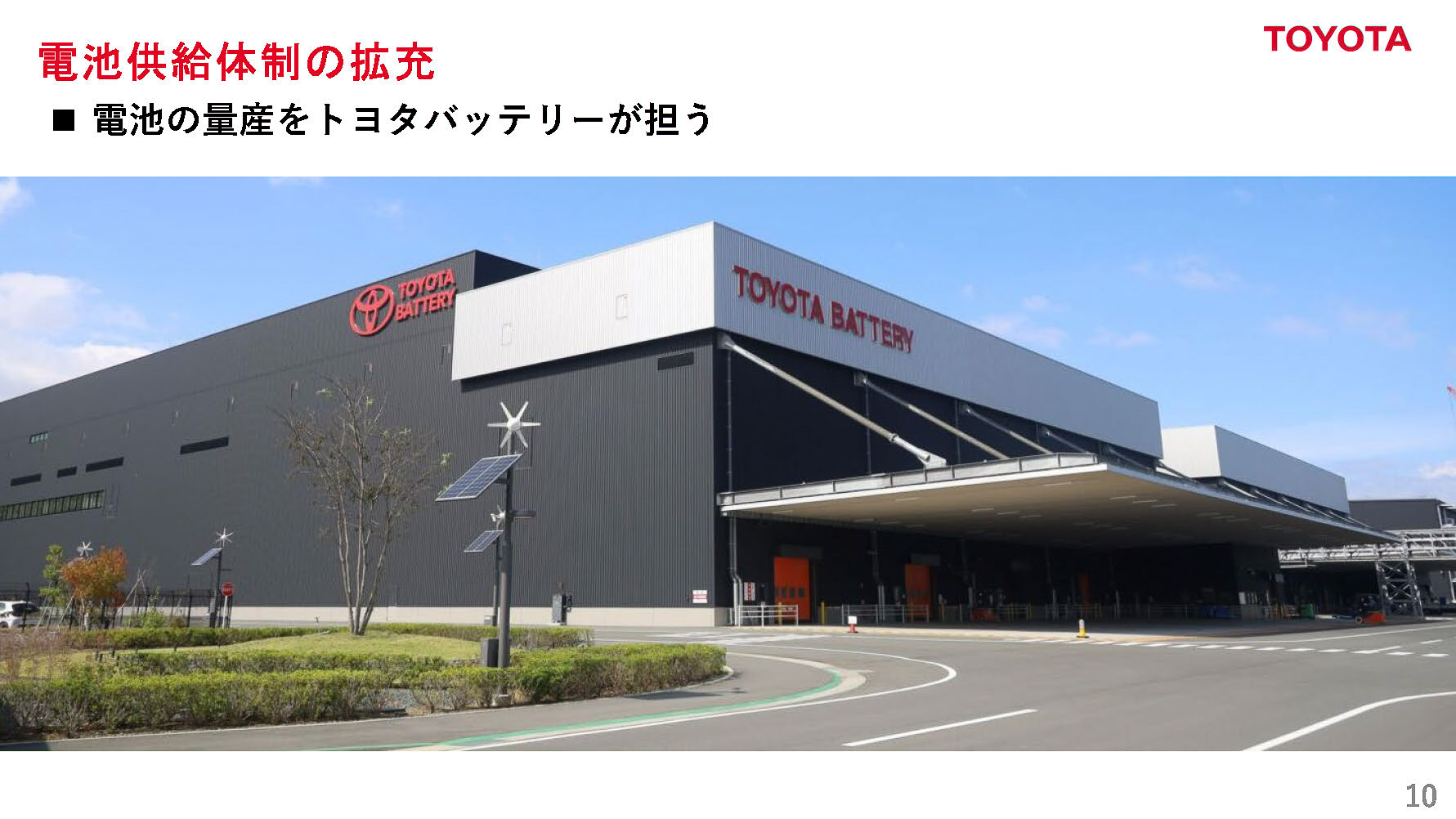 電池供給体制の拡充