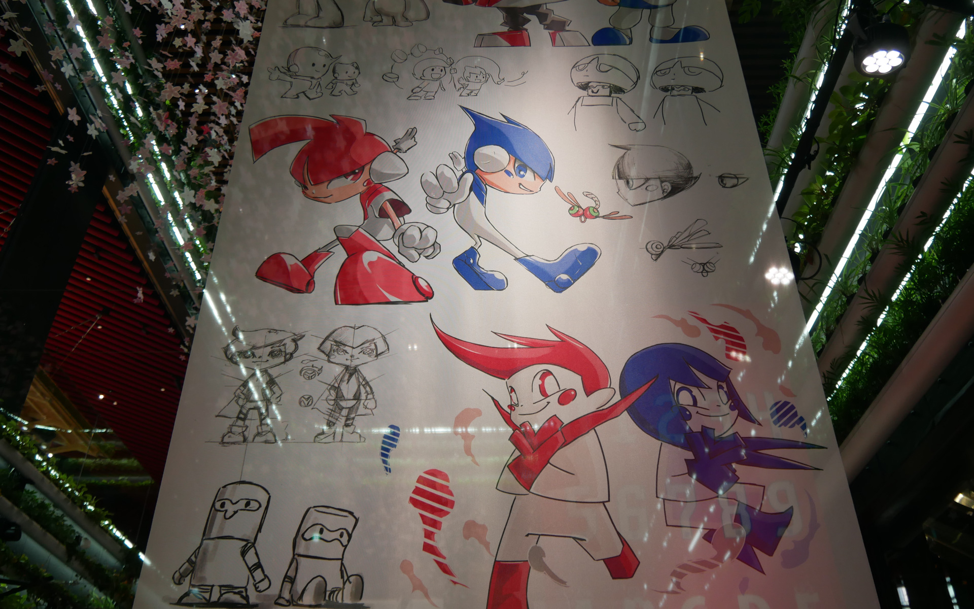 ヤン坊マー坊のリニューアルの際に検討されたデザインアイデアも紹介している