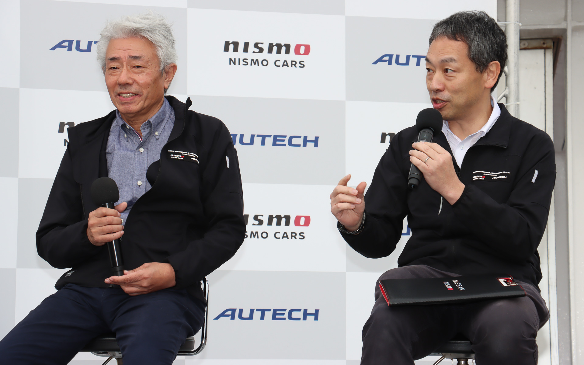 NMC車の生みの親であるエンジニアが開発エピソードなどを語るトークショーも開催