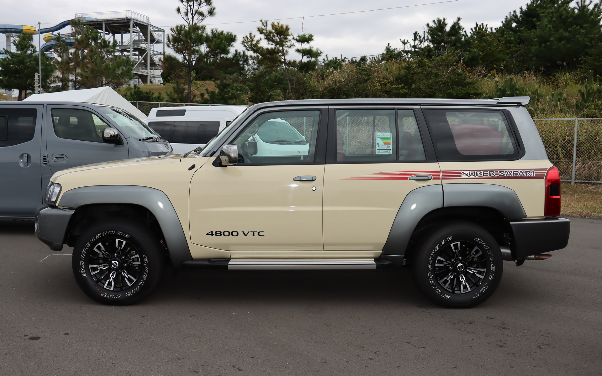 海外向け車両のカスタムカーの一例として展示された「パトロール スーパーサファリ」