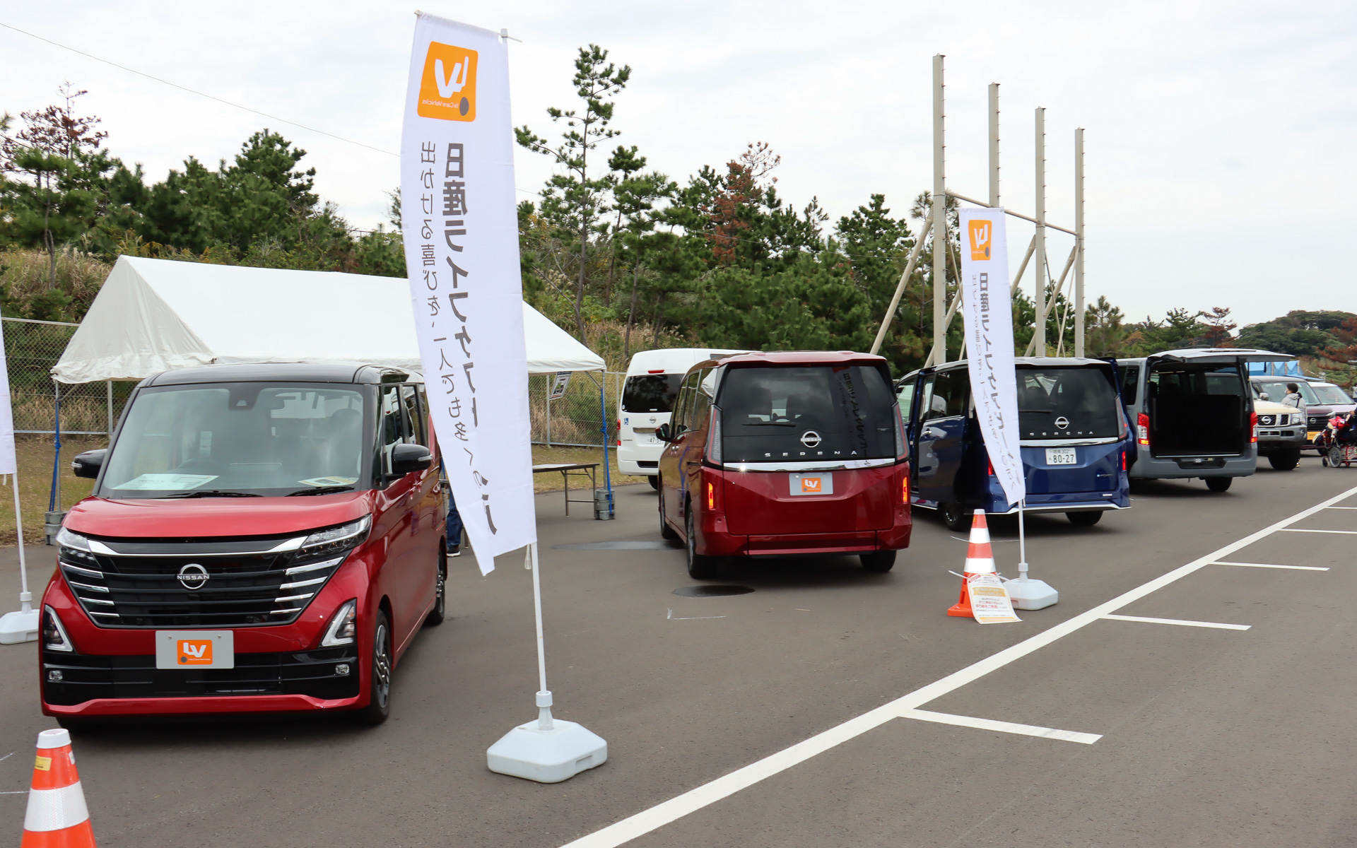 ライフケアビークルの展示コーナー