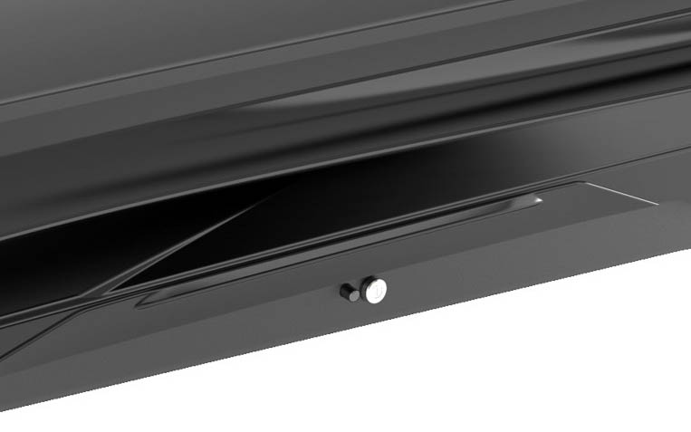 ストレートラインの中央部に凸形状を設け、ハンドルとしての機能を持つデザインとした