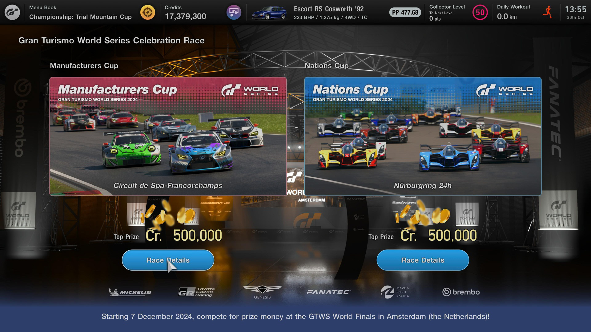 「グランツーリスモ ワールドシリーズ」記念レースを配信