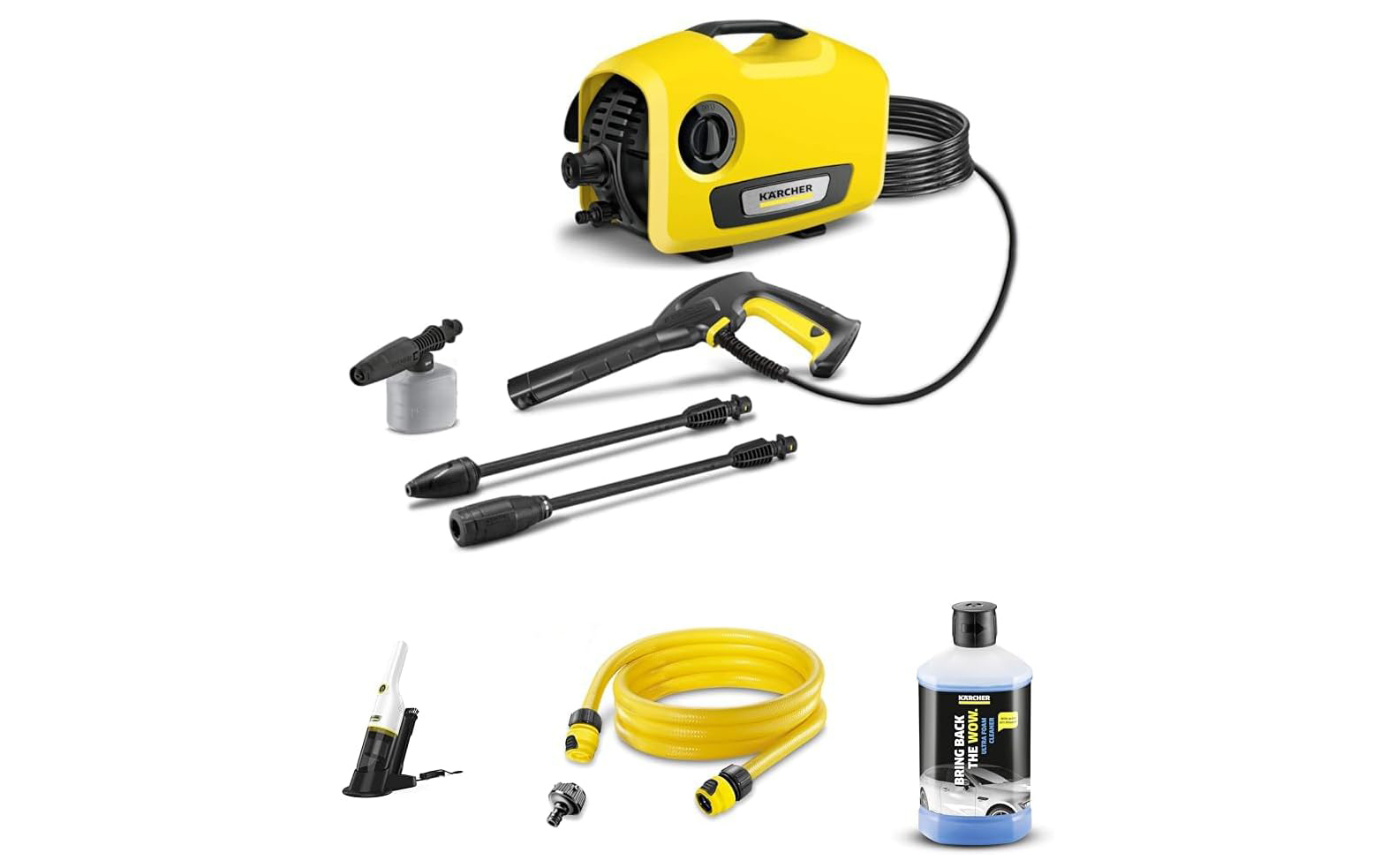 【ブラックフライデー大掃除セット】ケルヒャー 高圧洗浄機 K2サイレント【車内外洗車セット】