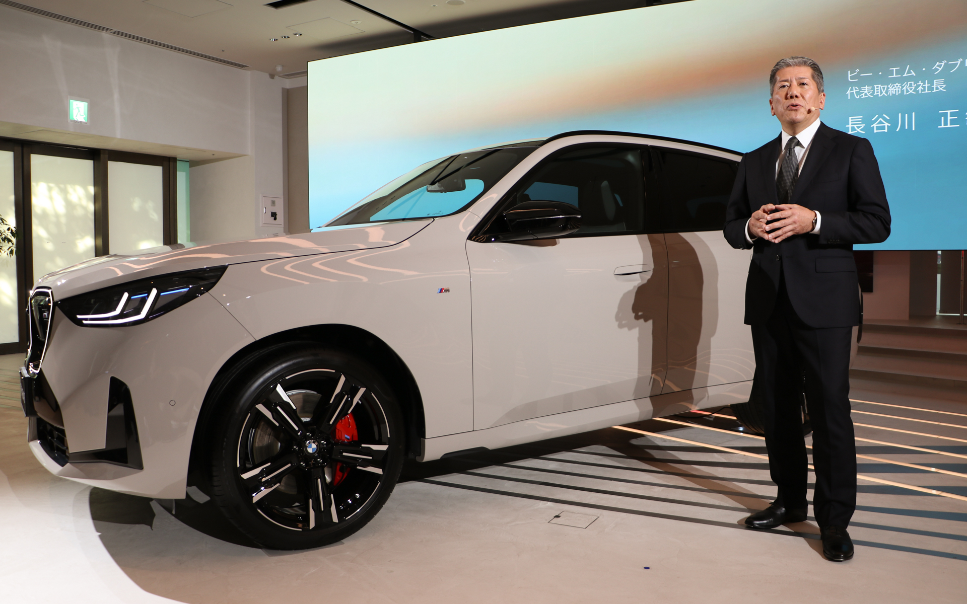 新型X3について語るビー・エム・ダブリュー株式会社 代表取締役社長 長谷川正敏氏