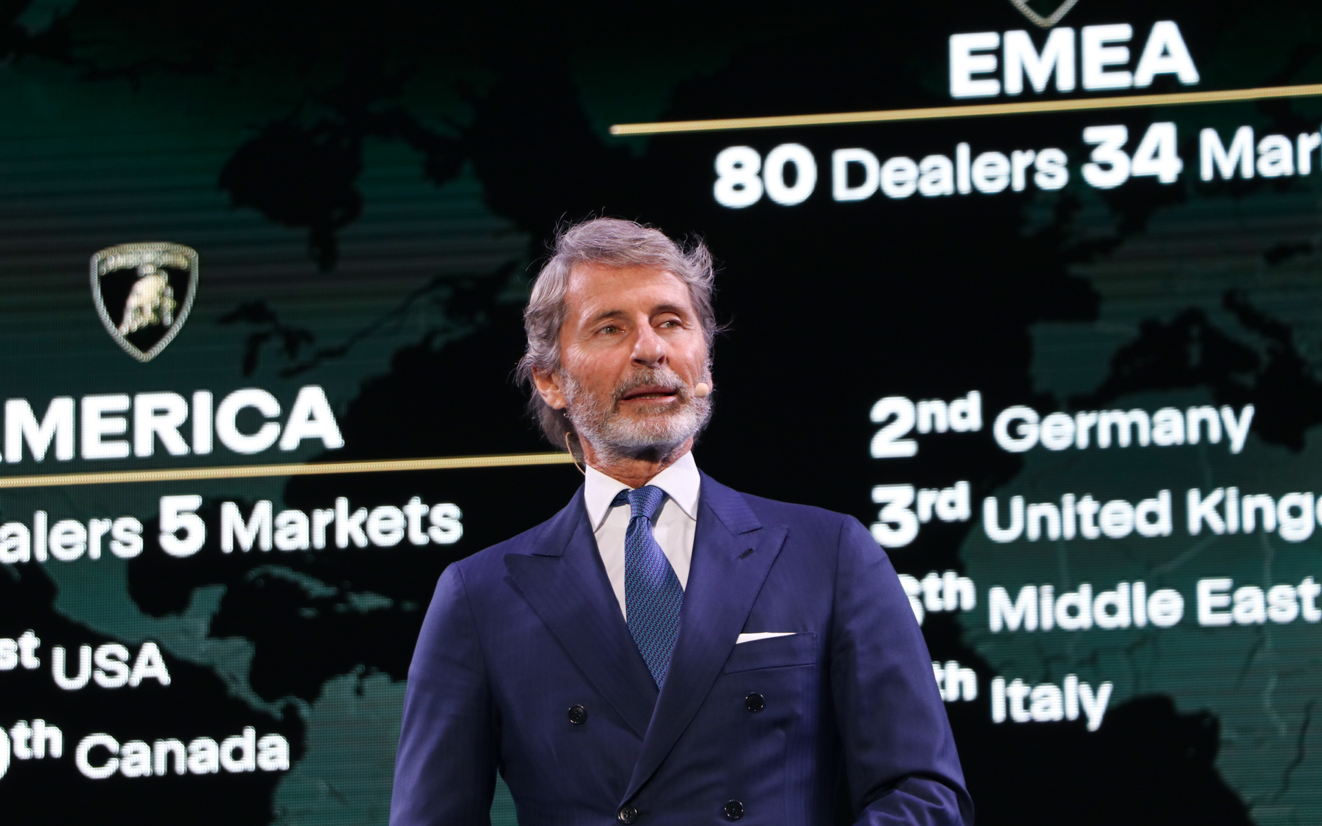 2024年度第3四半期までのランボルギーニの実績報告したステファン・ヴィンケルマンCEO