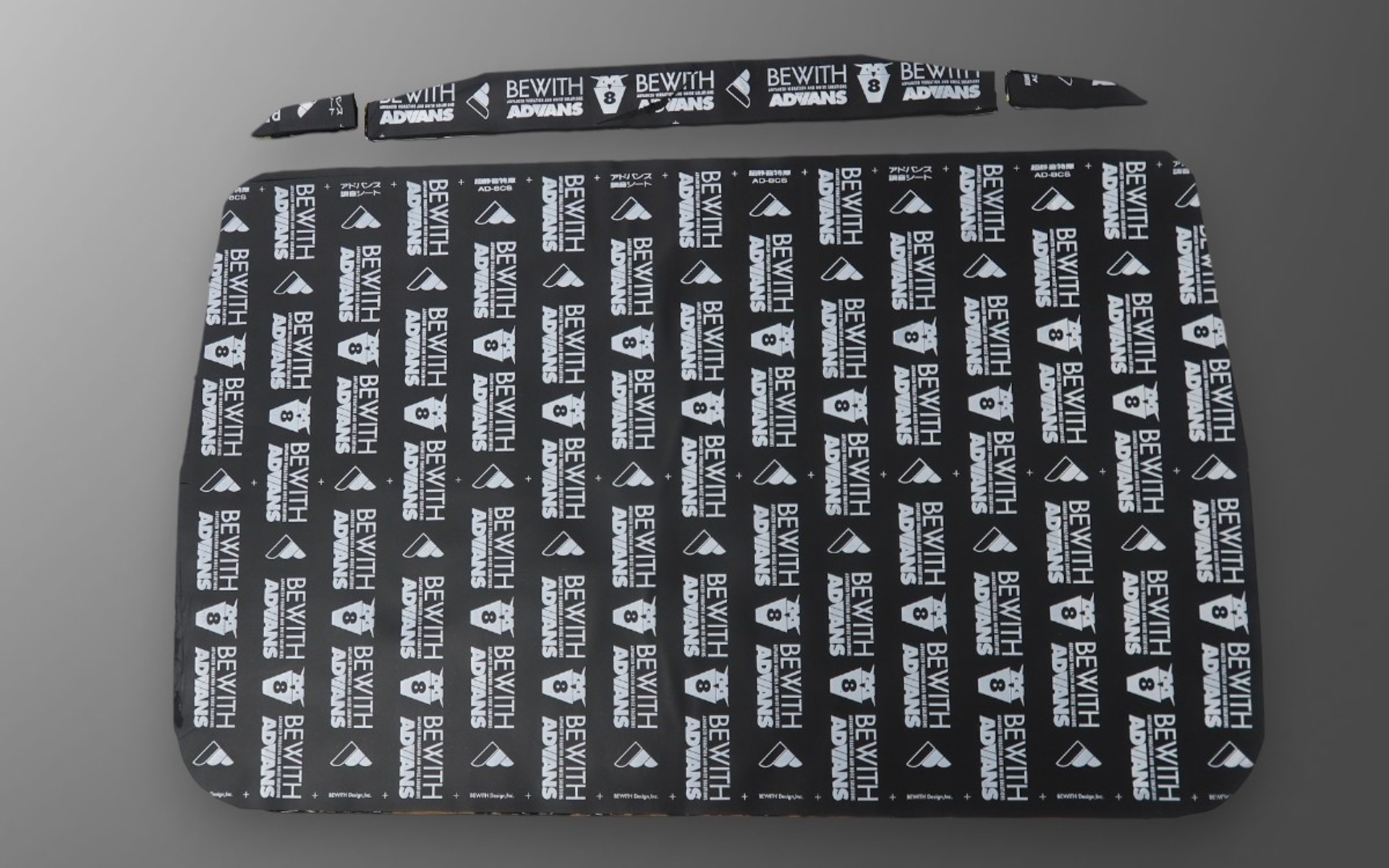 D-SPORT×BEWITH ADVANS調音シートは、コペンのルーフ用にカットされているので貼るだけで装着完了