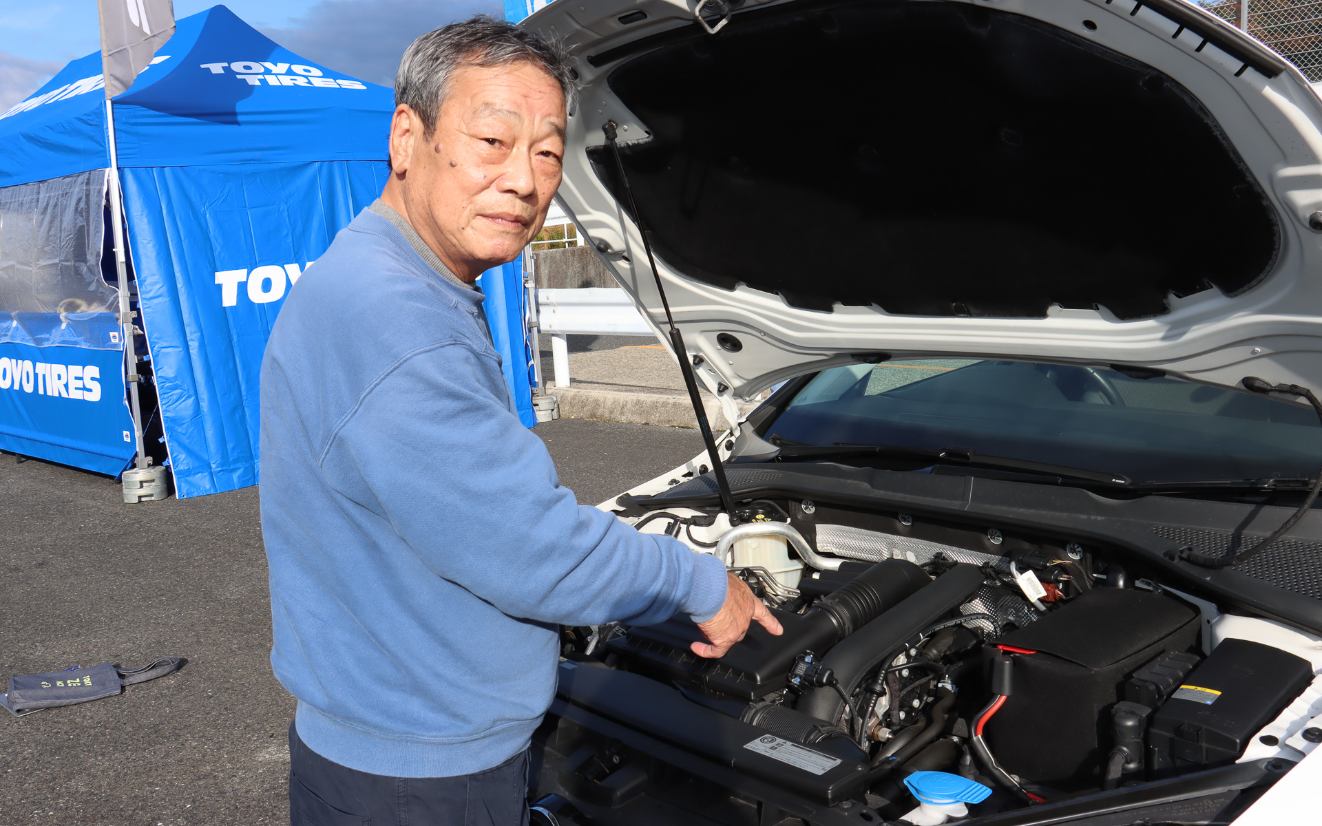 遠慮なく運転できるサーキットを走ってみて、エンジントルクに少し物足りなさを感じてしまったというシロカピさん