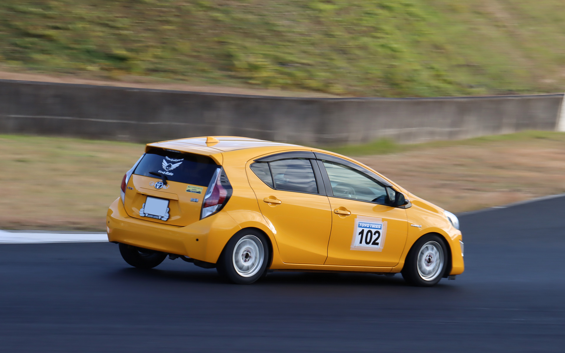 舞さんの走行シーン