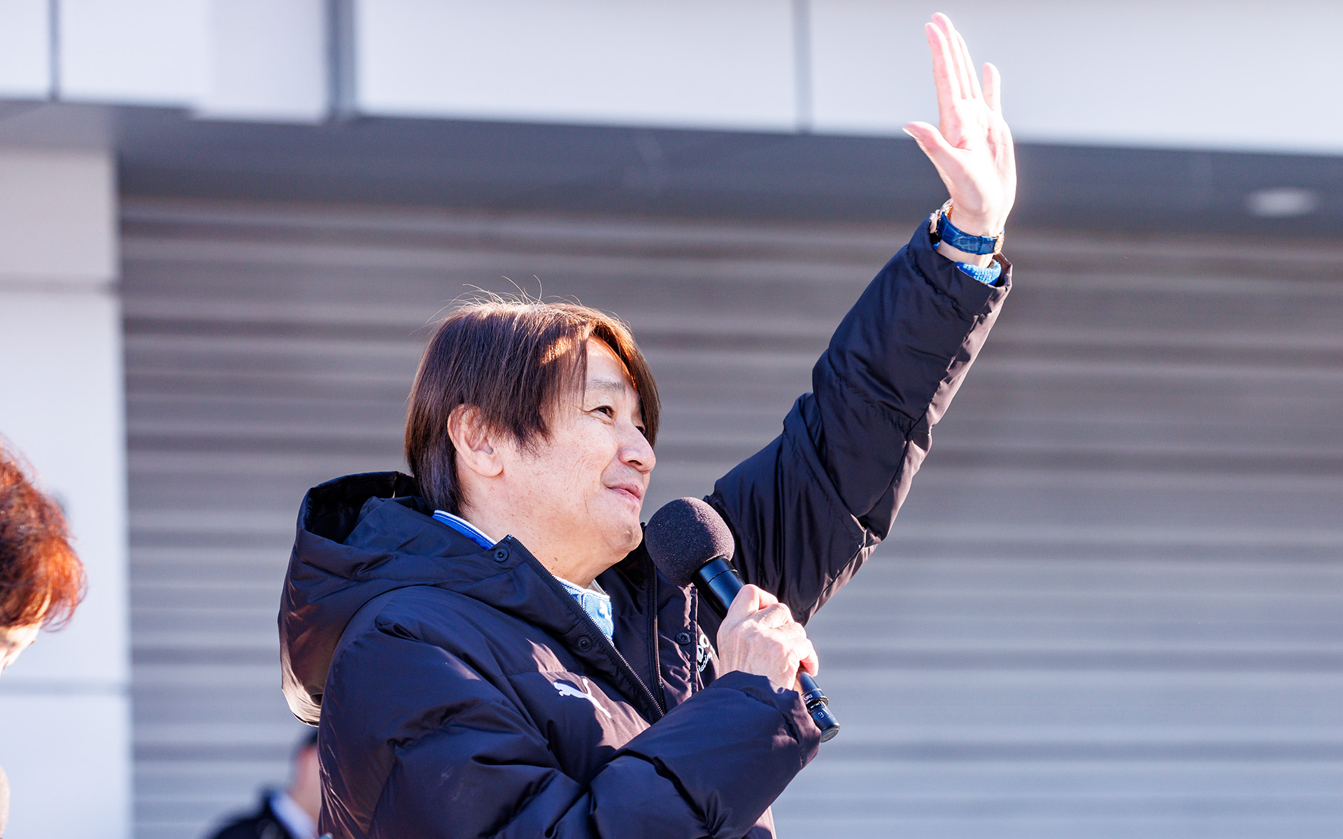 「あの時代のクルマ（1995年/NISMO GT-R LM）をメンテナンスしていただいて今走れるのは本当にうれしい」と近藤真彦監督