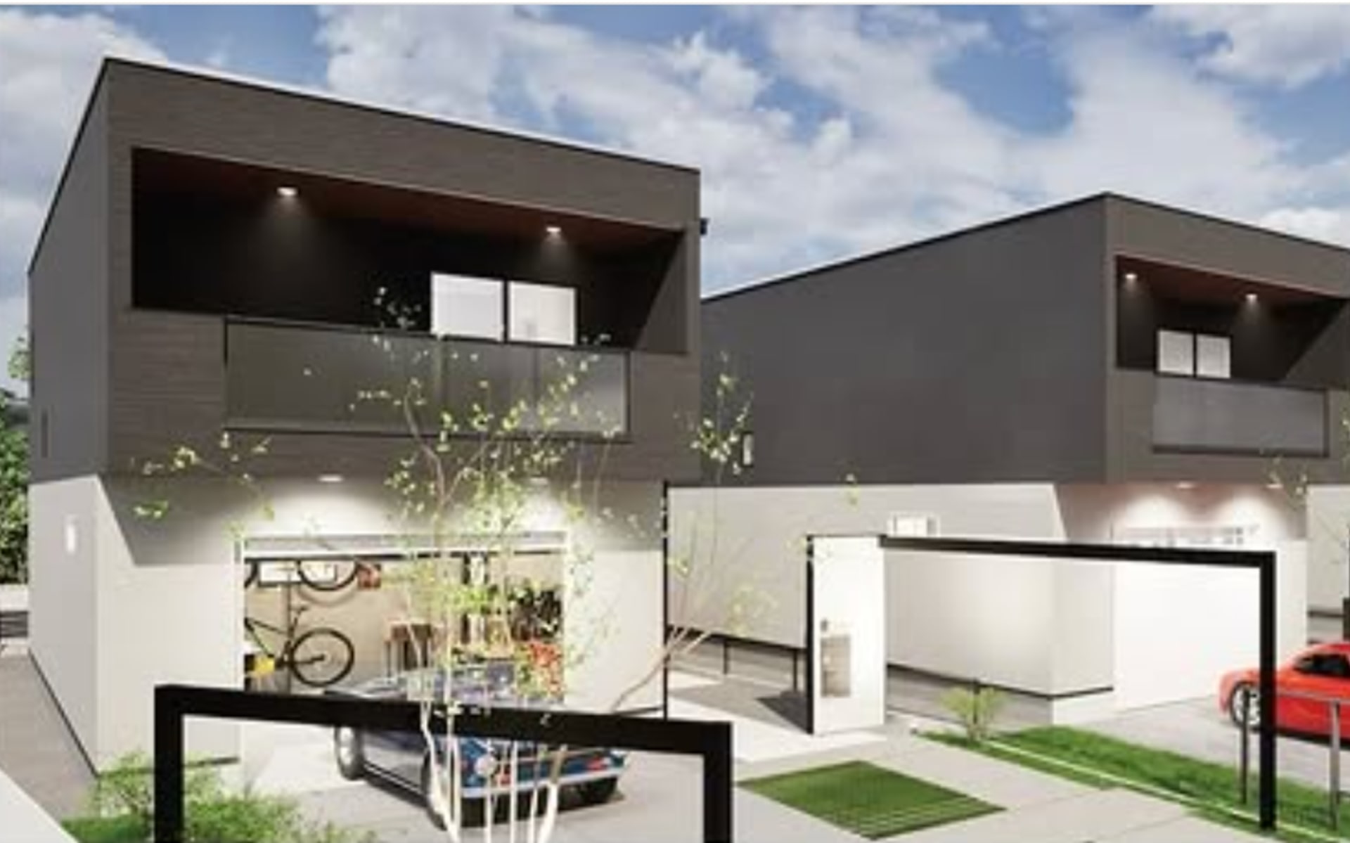 賃貸ガレージハウス「リーガハウス七沢」外観イメージ